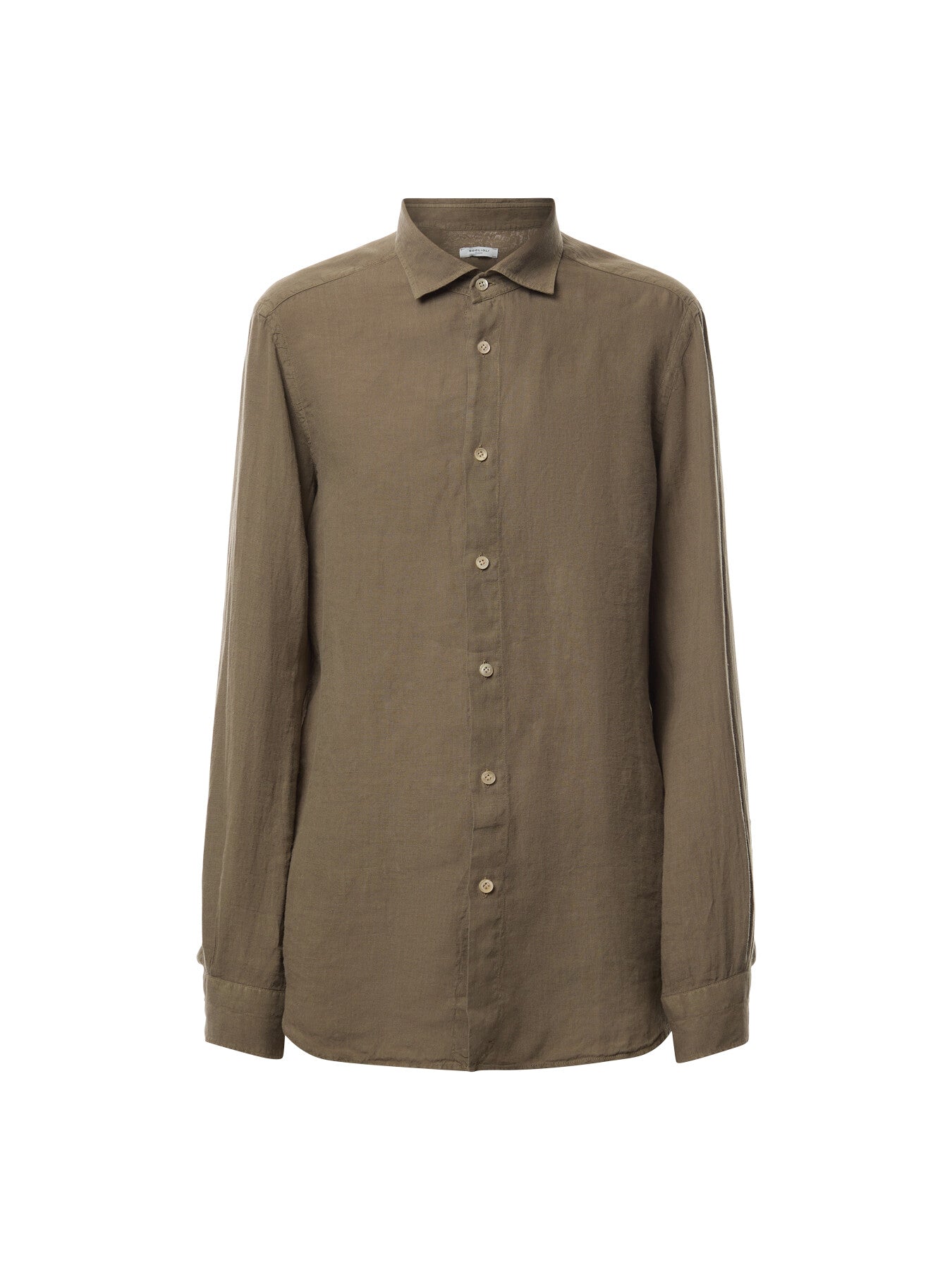 Linen Cut Away Collar Shirt