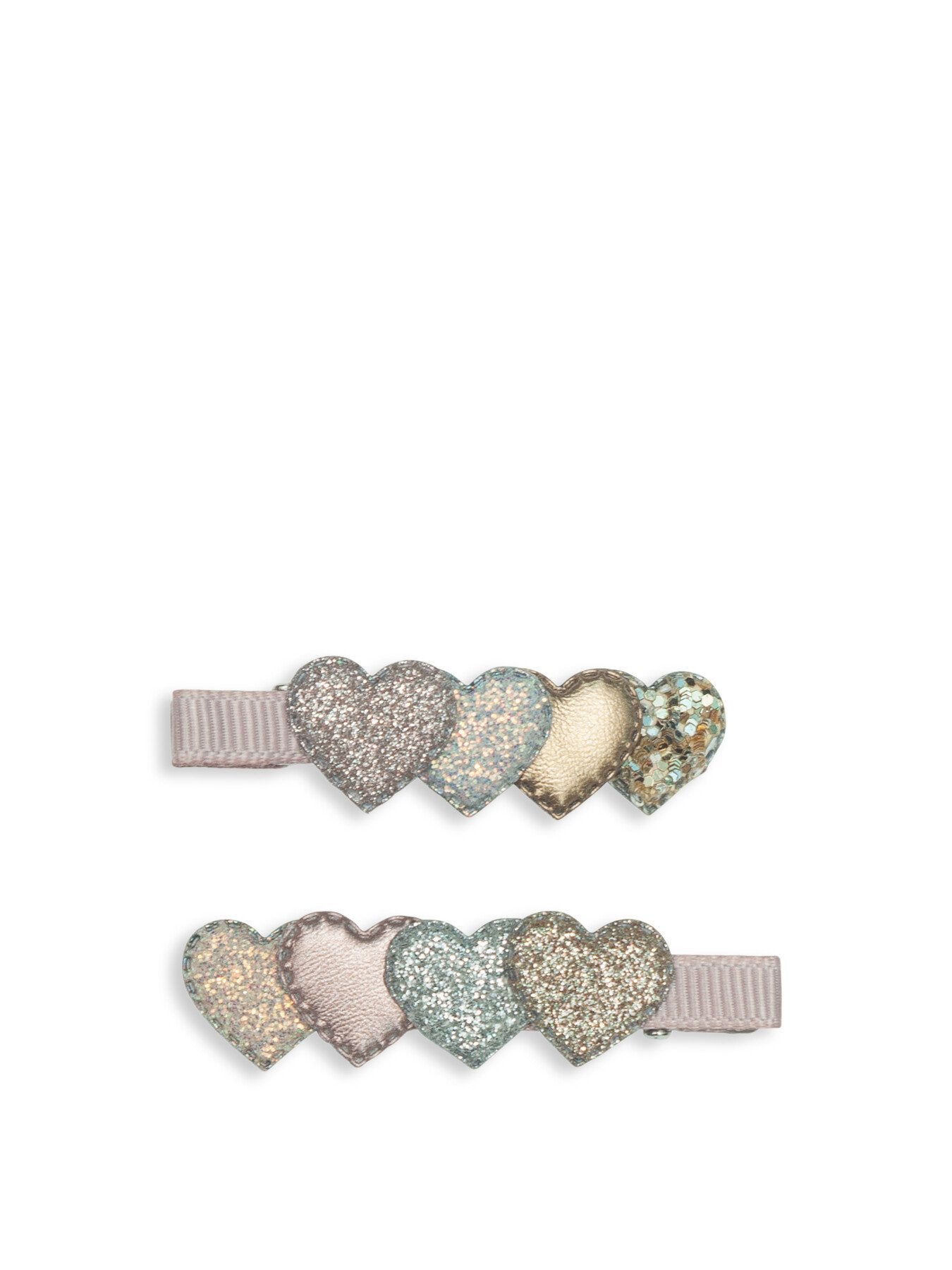 Layered Hearts Clips