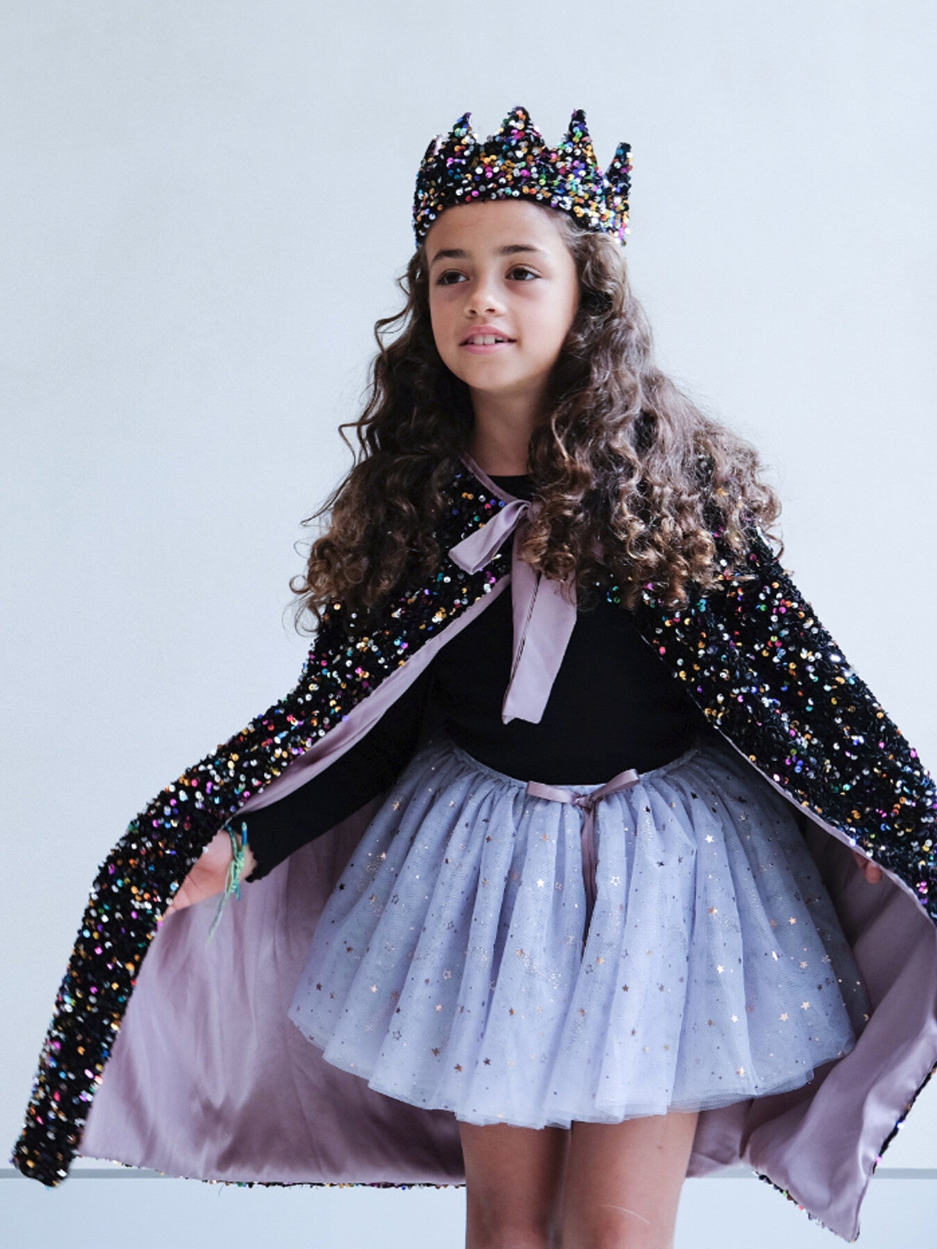 Rainbow Dazzle Sequin Cape