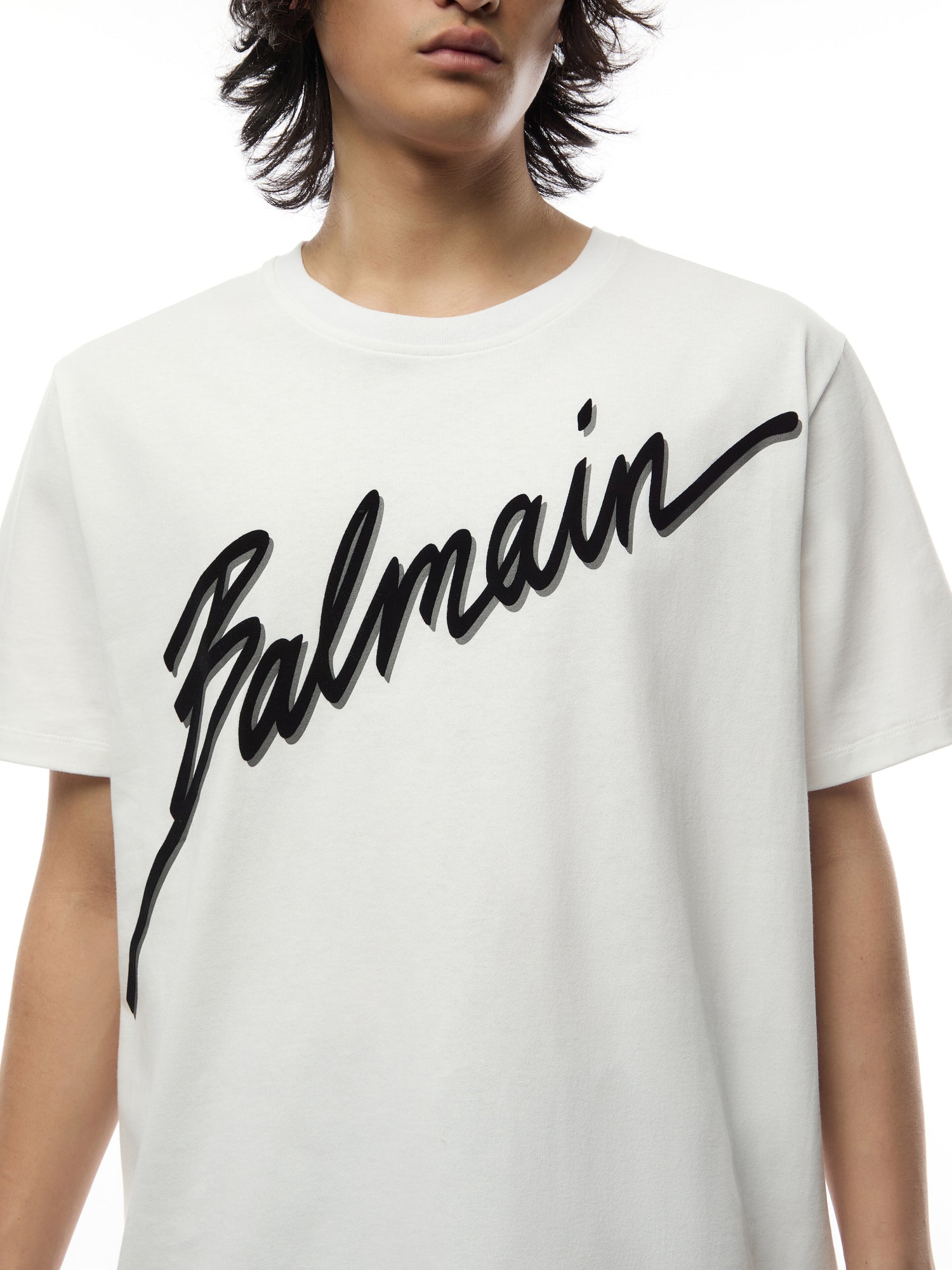 Logo Letter Flock T-Shirt