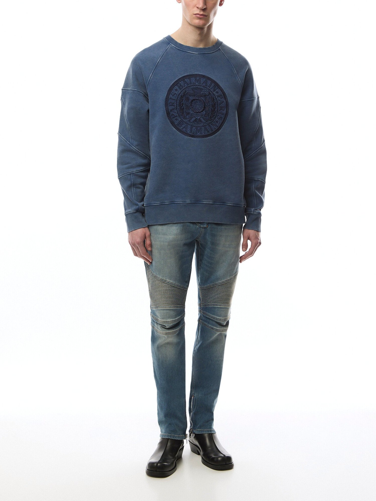 Ribbed Big 'Coin' Sweatshirt