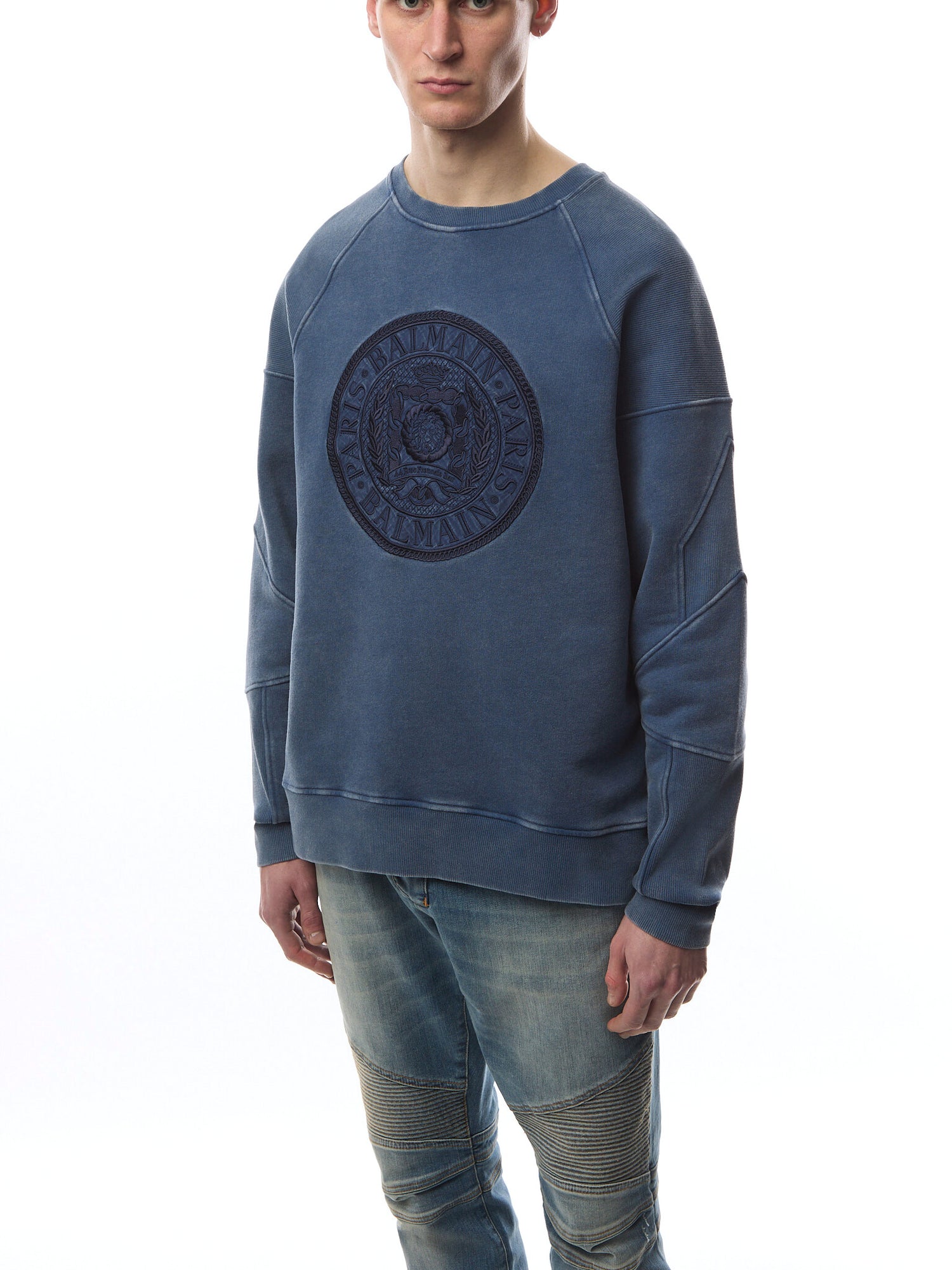 Ribbed Big 'Coin' Sweatshirt