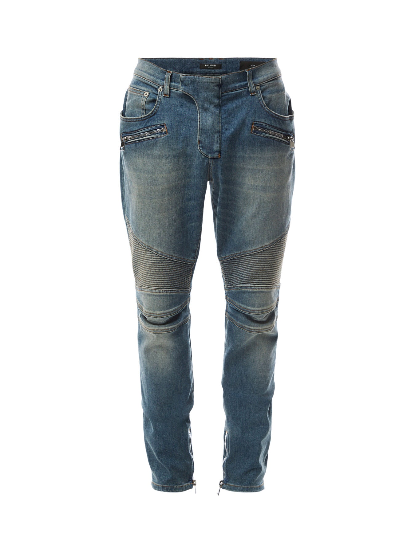 Slim Fit Biker Jeans