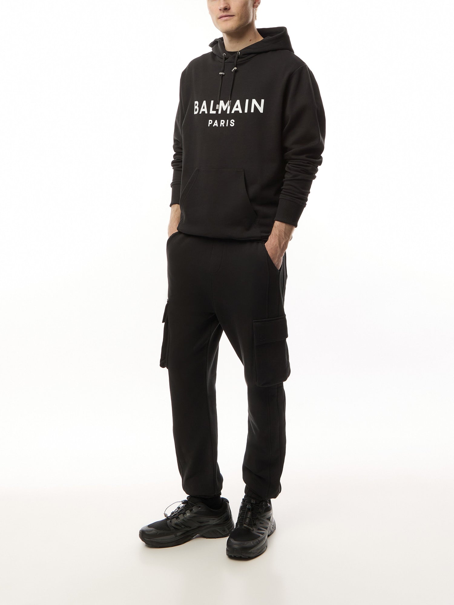 Logo Print Cargo Joggers