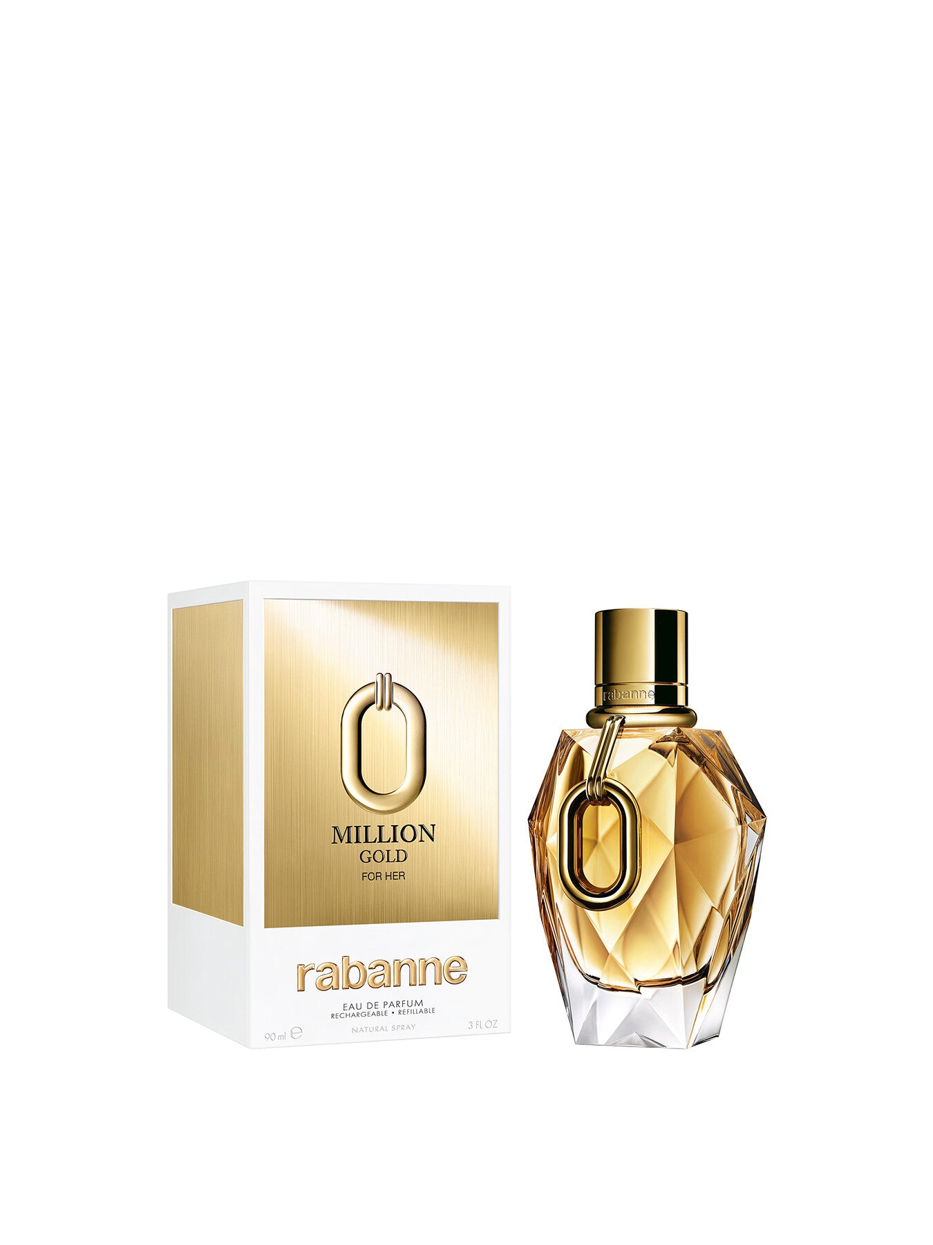 Rabanne Million Gold For Her Eau de Parfum Refillable 90ml