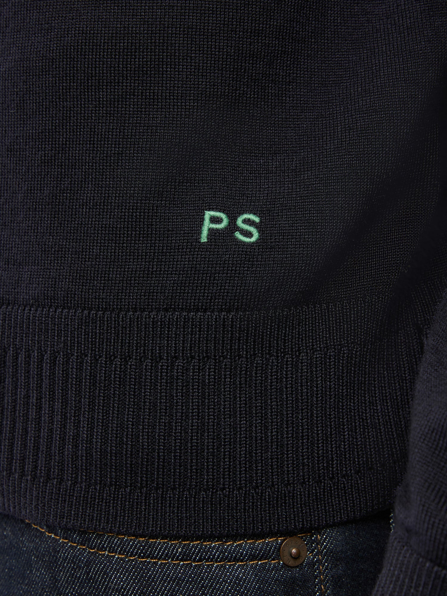 Merino Wool Knited Long Sleeve Polo Shirt