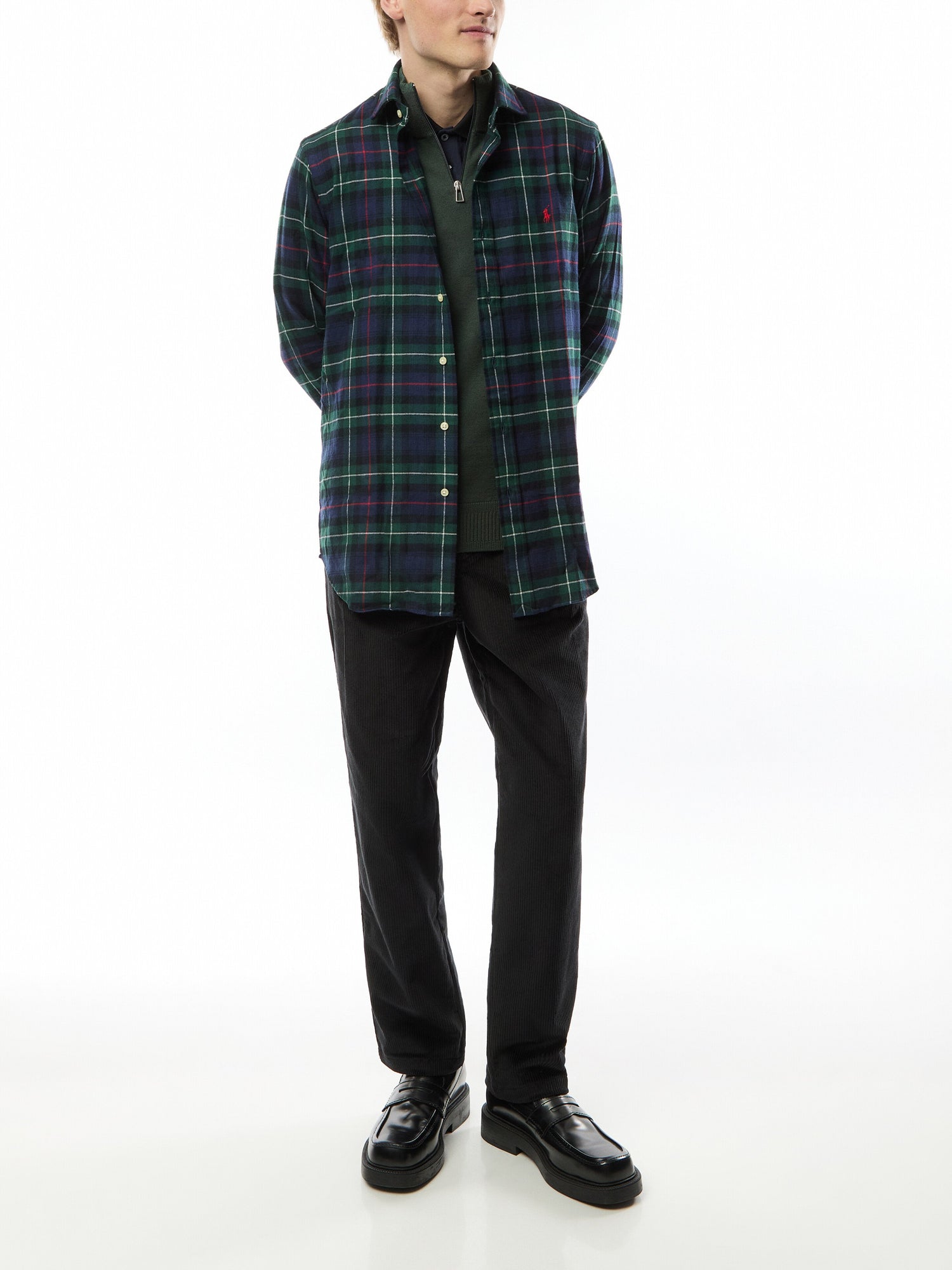 Quarter Zip Merino Wool Sweatshirt