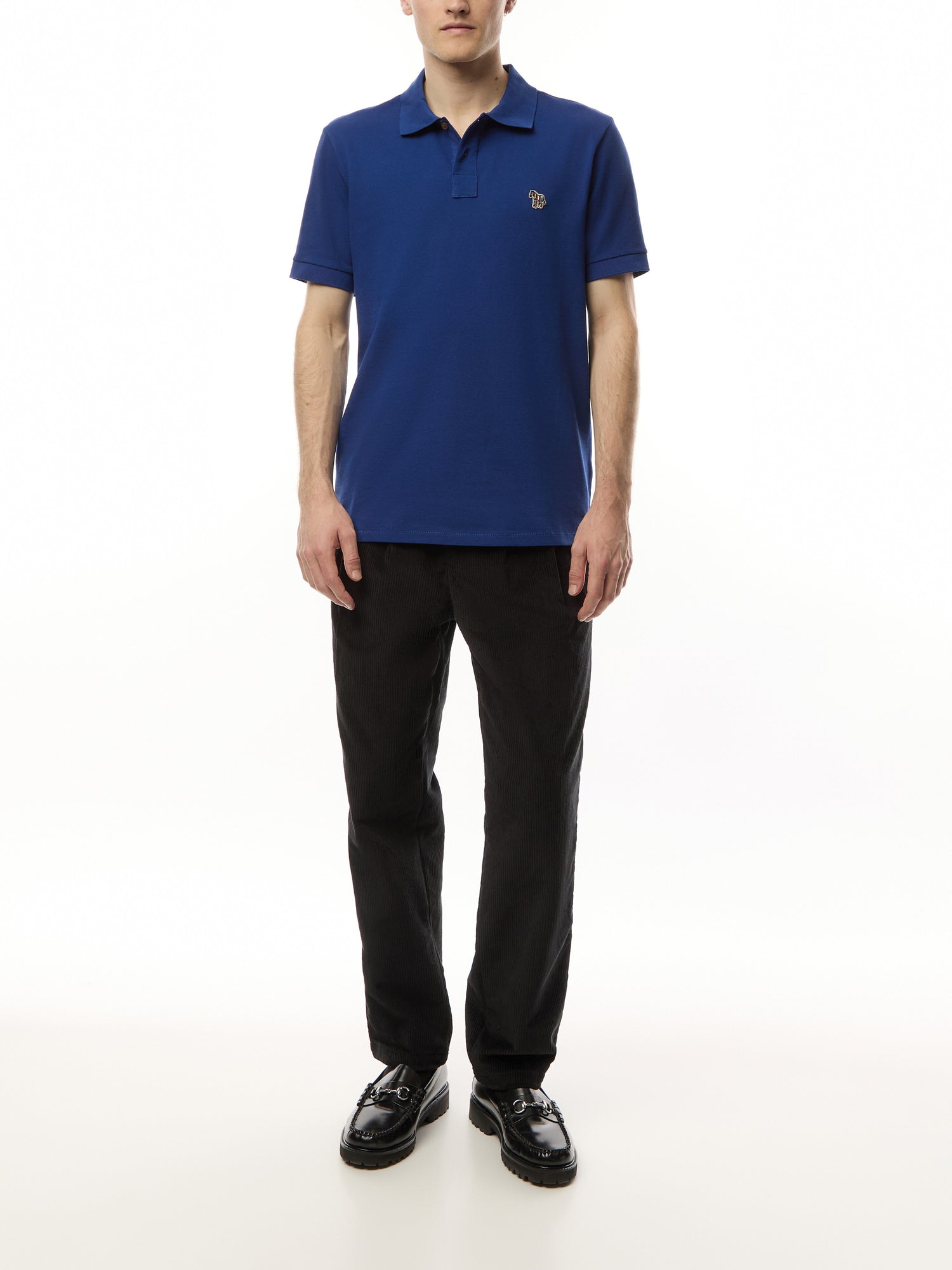 Zebra Logo Short Sleeve Polo Shirt