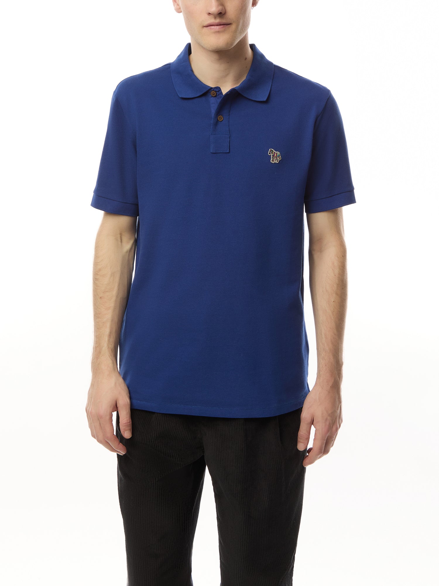 Zebra Logo Short Sleeve Polo Shirt