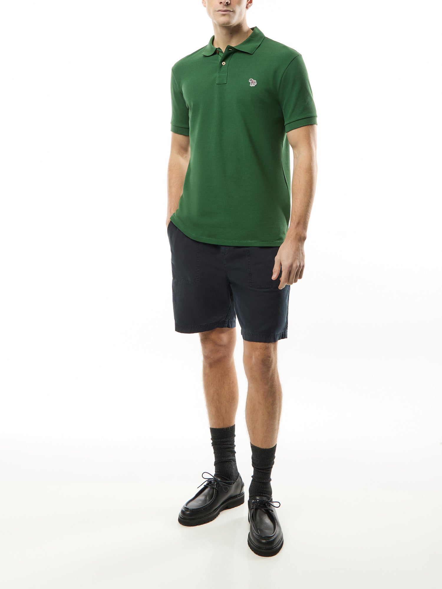 Zebra Logo Short Sleeve Polo Shirt