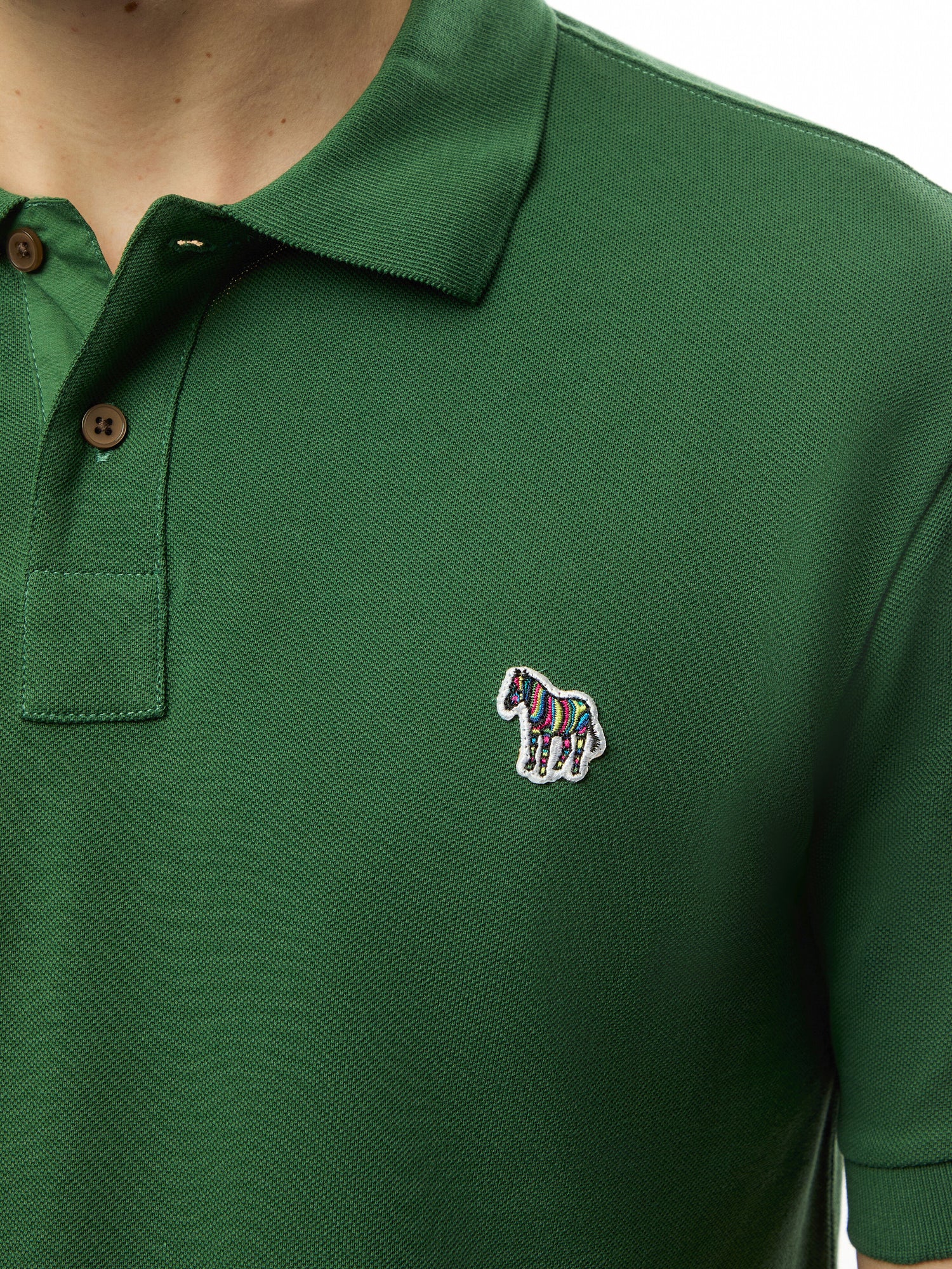Zebra Logo Short Sleeve Polo Shirt