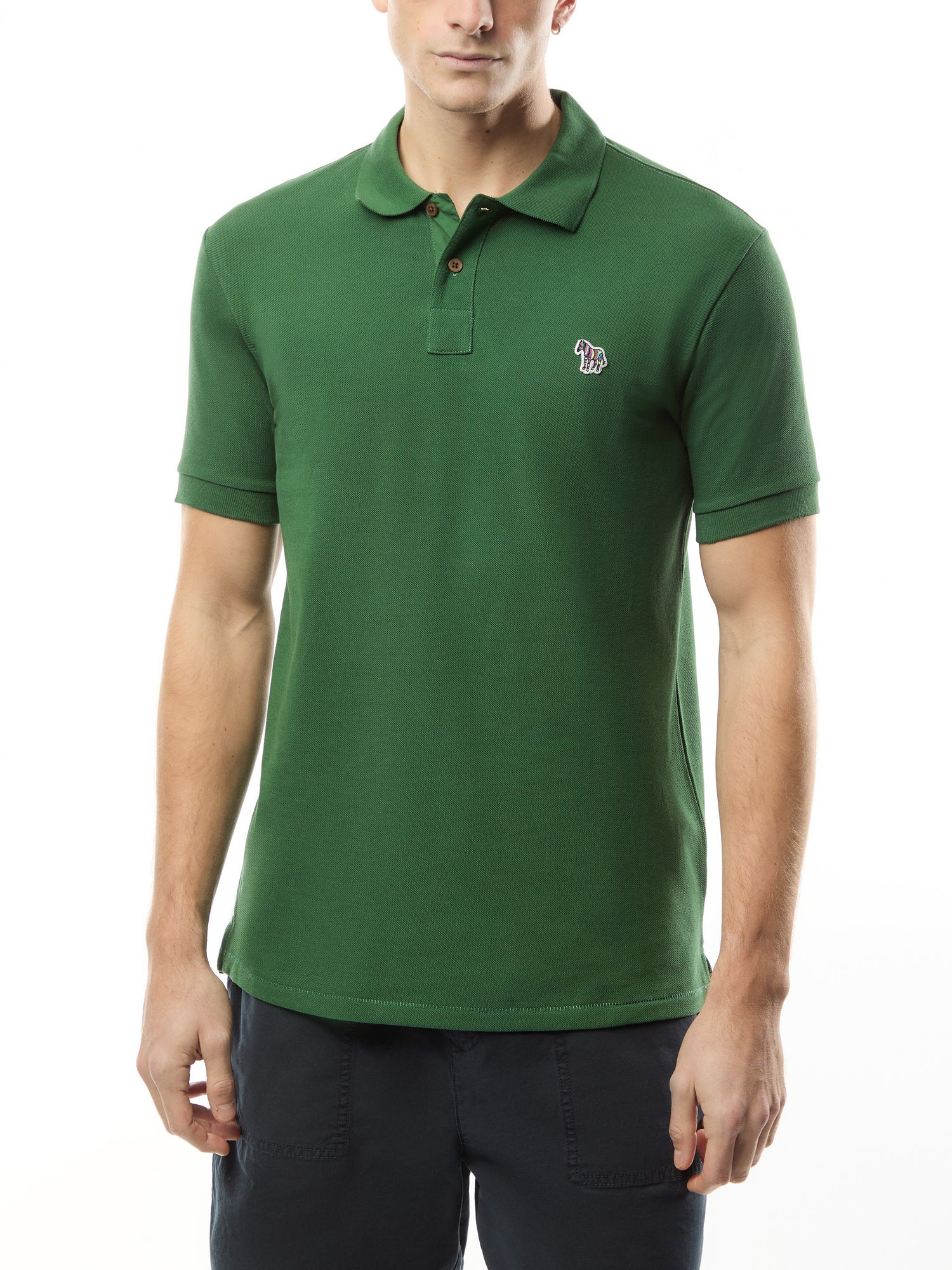 Zebra Logo Short Sleeve Polo Shirt