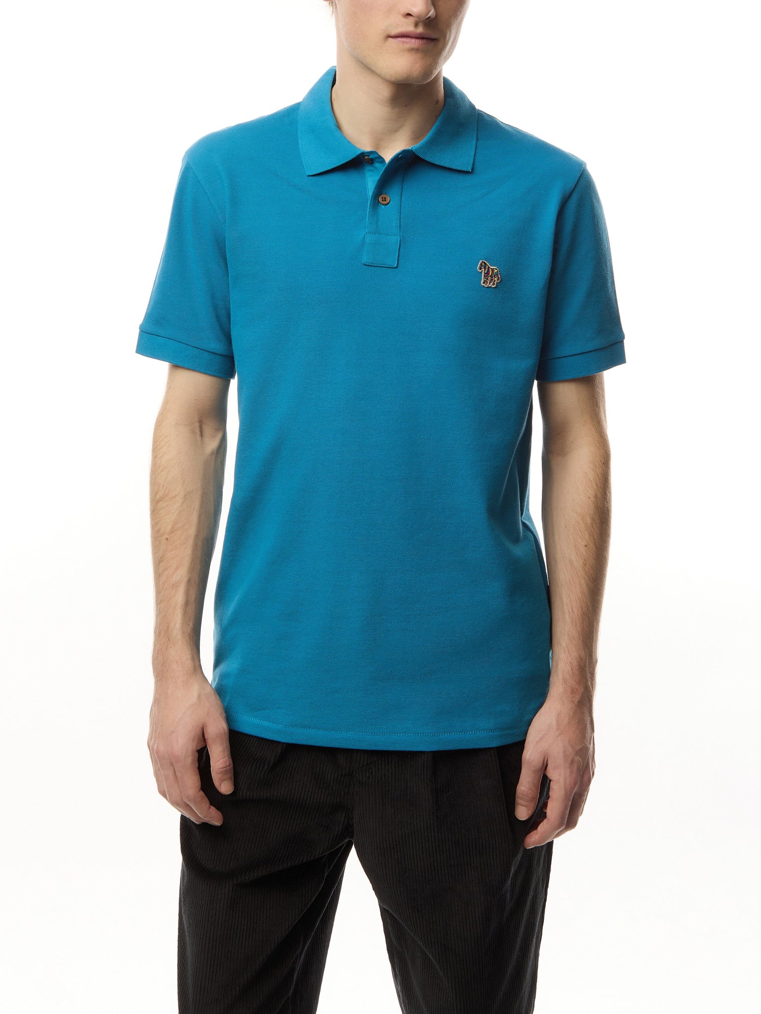 Zebra Logo Short Sleeve Polo Shirt