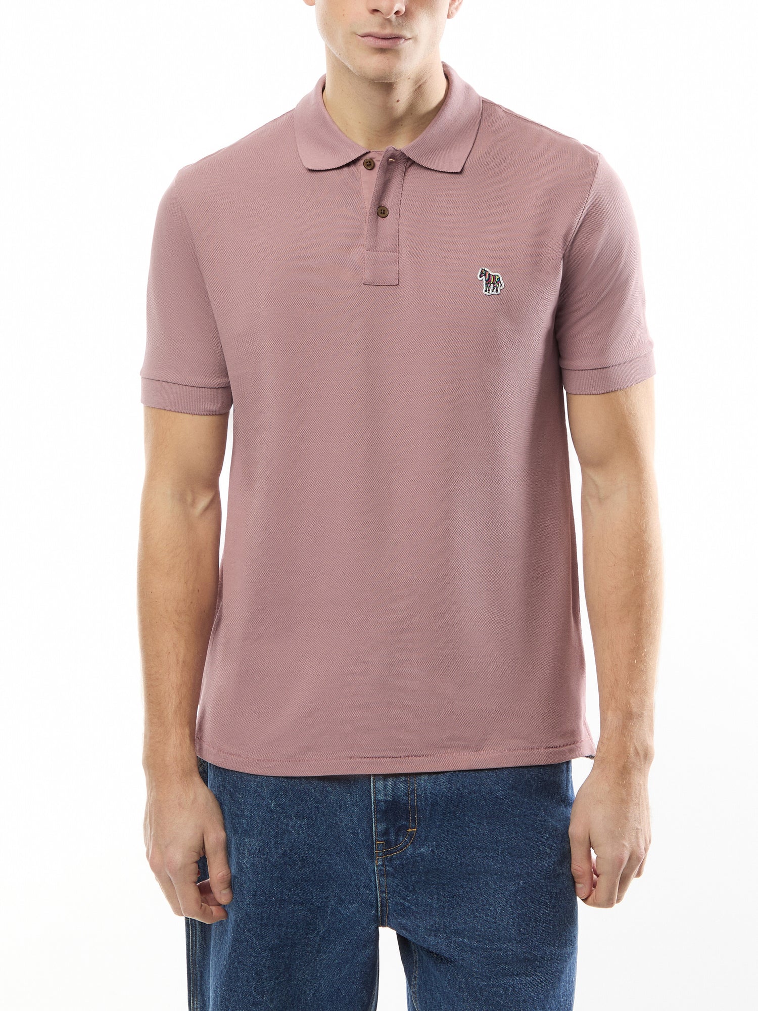 Zebra Logo Short Sleeve Polo Shirt