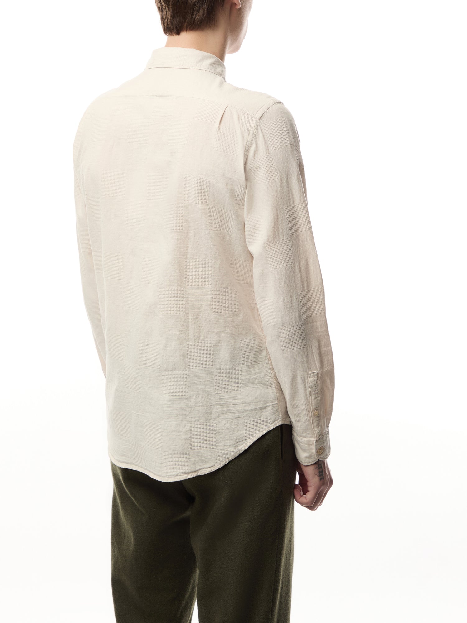 Textured Check Tailored Fit Shirt
