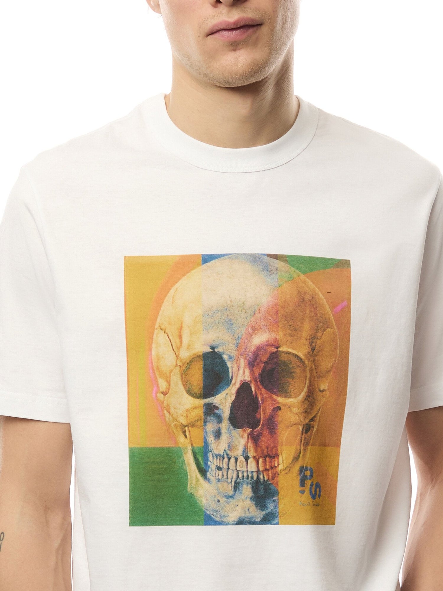 Skull Square Crew Neck T-Shirt