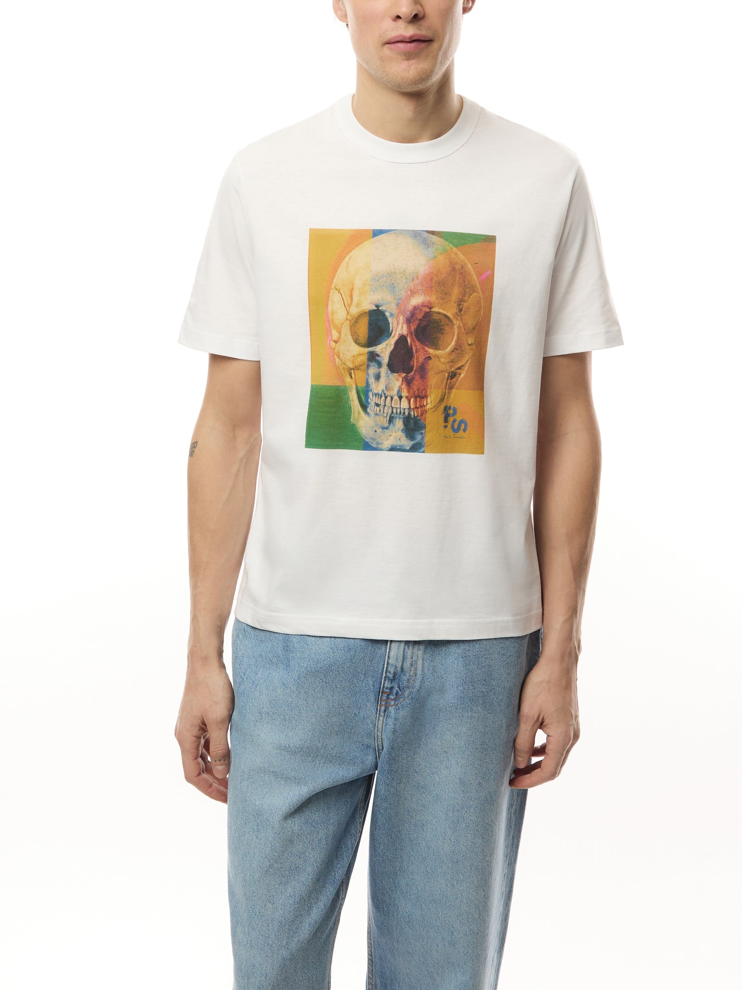 Skull Square Crew Neck T-Shirt