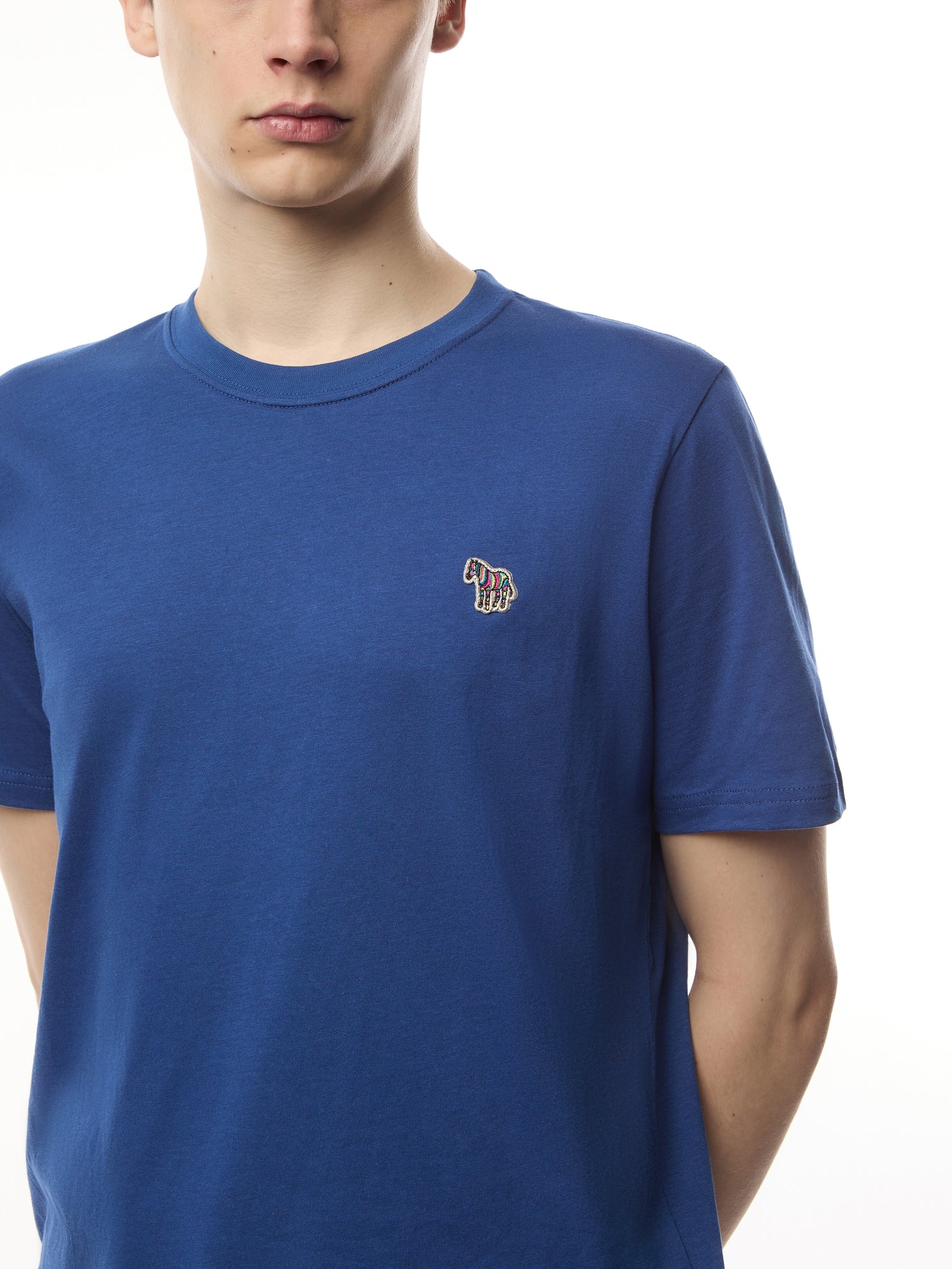 Zebra Crew Neck Short Sleeve T Shirt