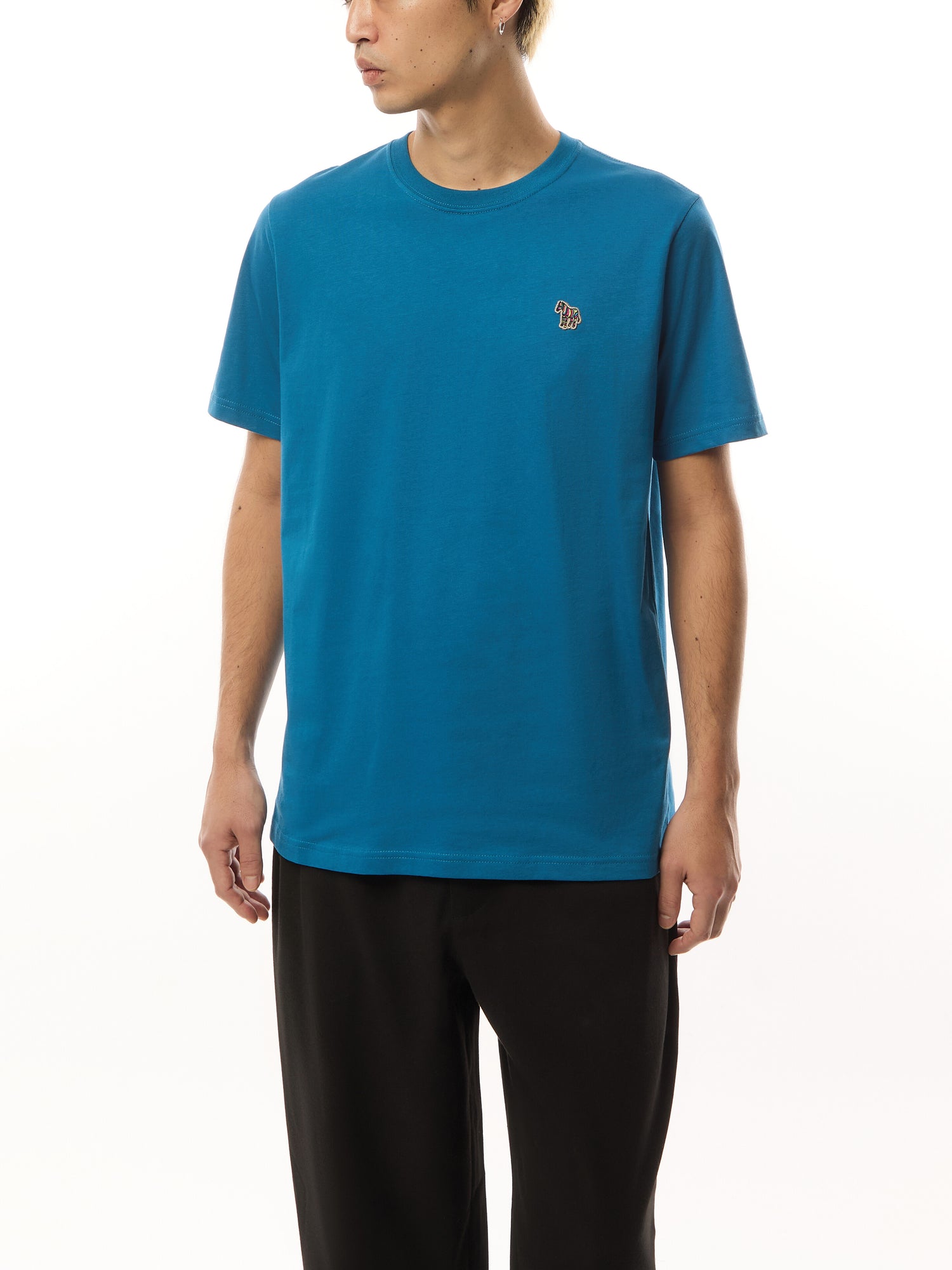 Zebra Crew Neck Short Sleeve T Shirt