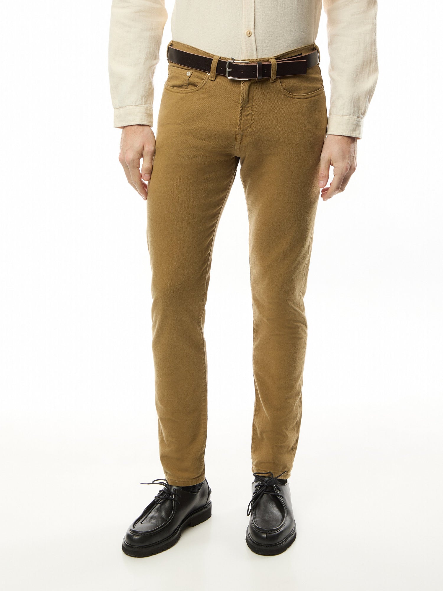 Tapered Fit Coloured 'Crosshatch Stretch' Jeans