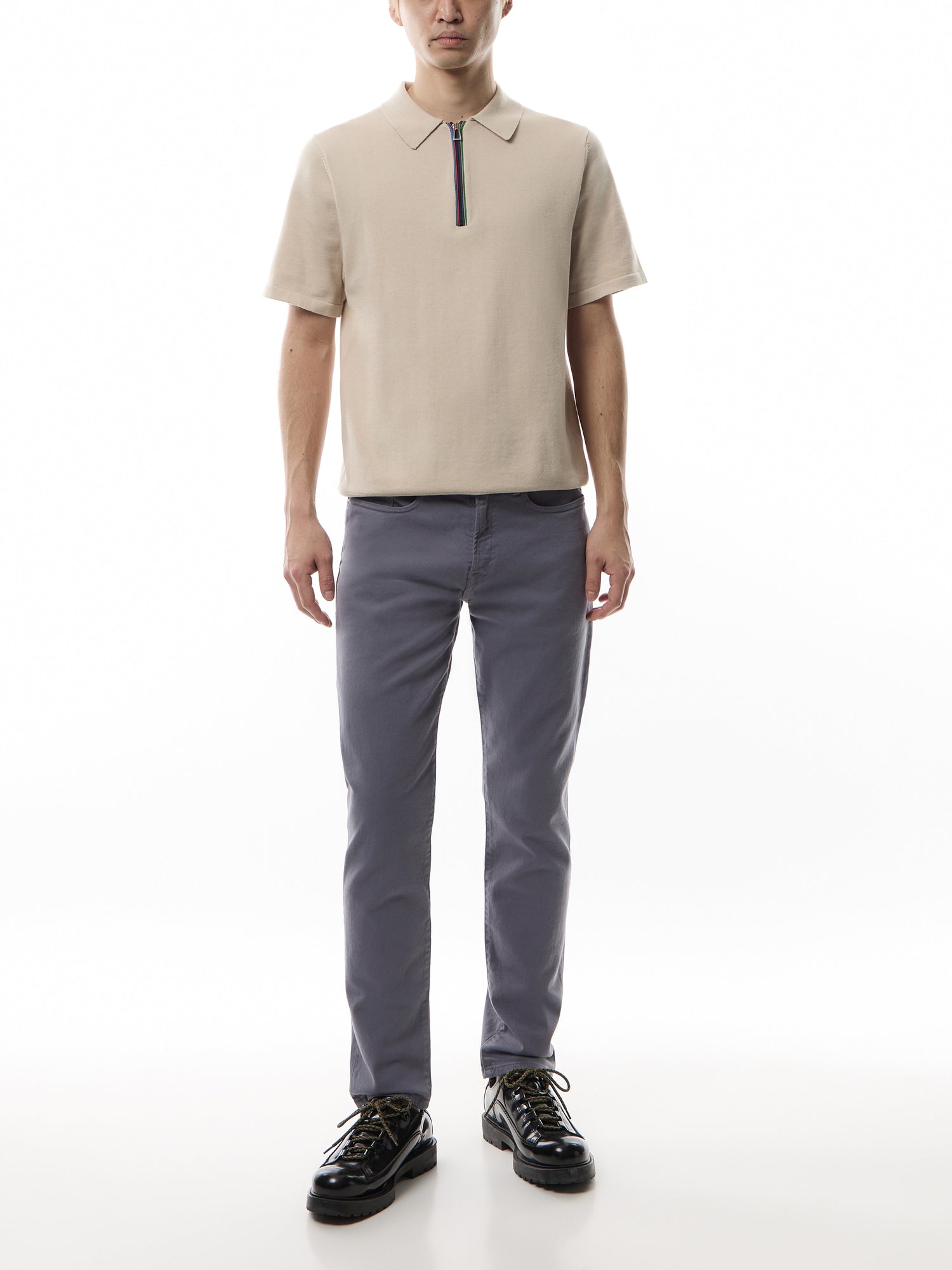 Tapered Fit Coloured 'Crosshatch Stretch' Jeans