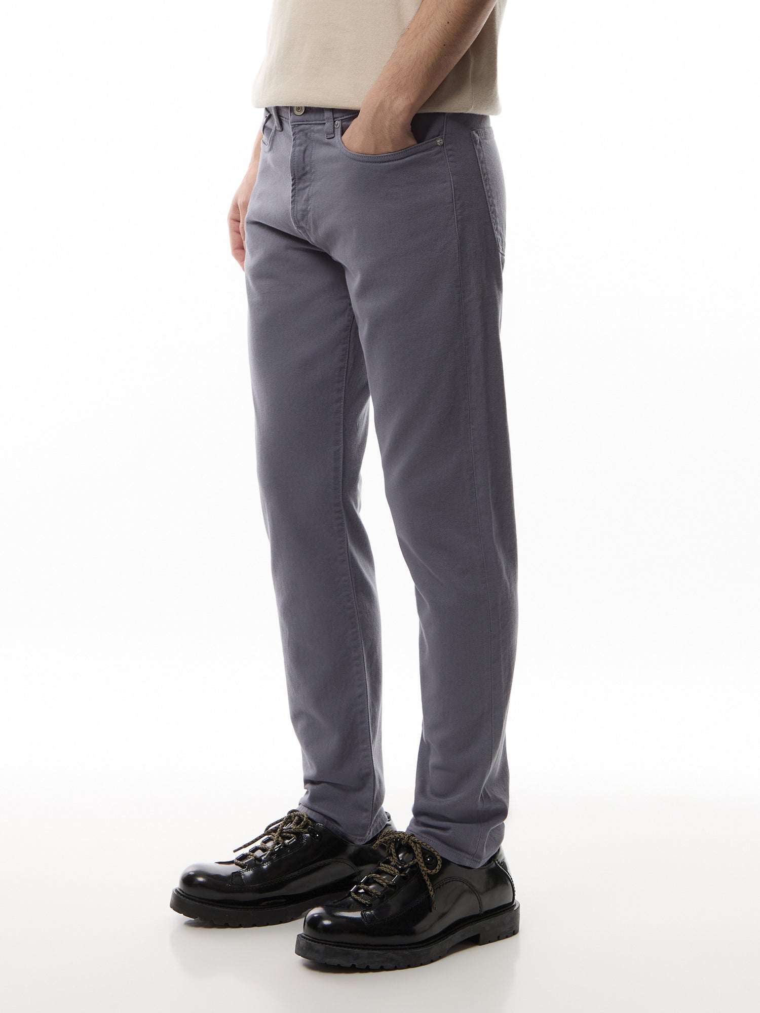 Tapered Fit Coloured 'Crosshatch Stretch' Jeans