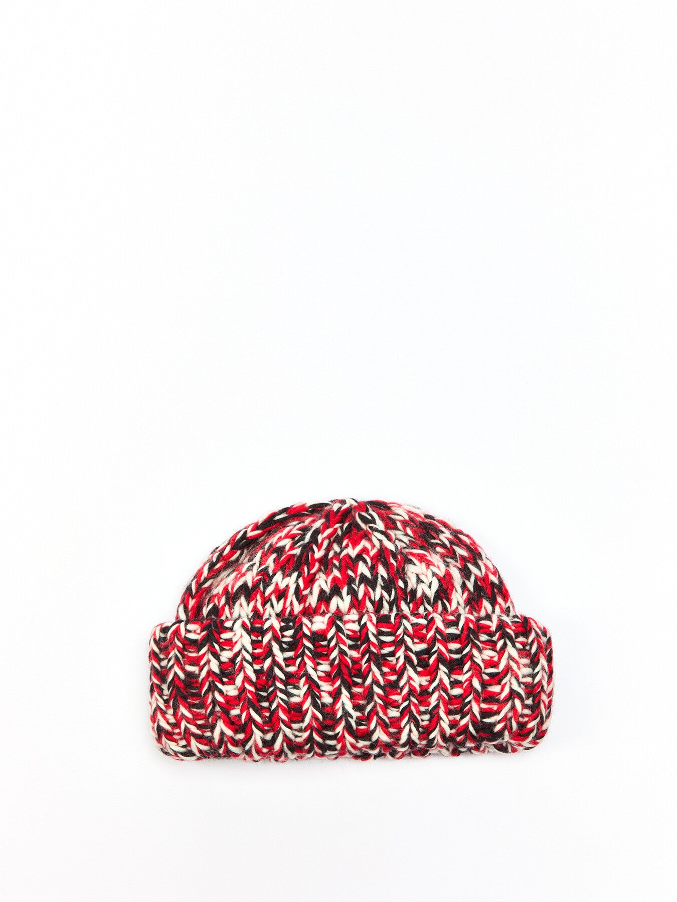 Graphic Wool Handknit Beanie