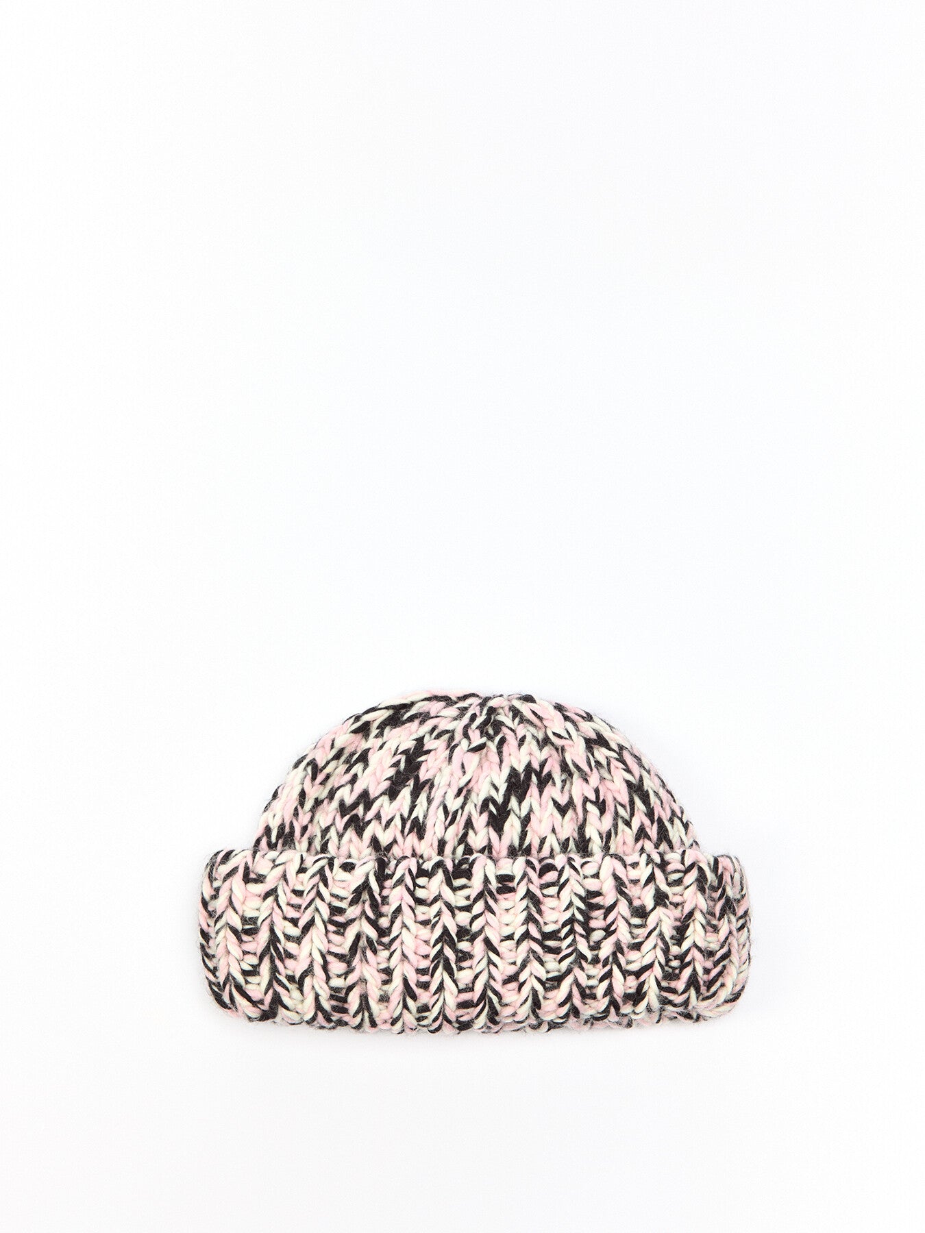 Graphic Wool Handknit Beanie