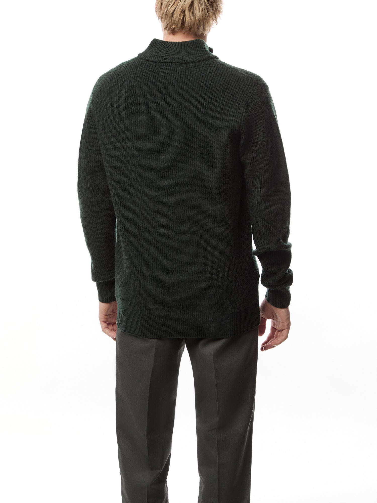 Textured Half Zip Jumper