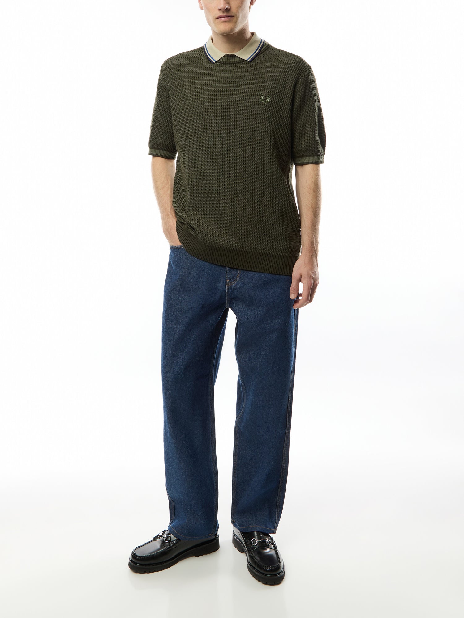 Textured Knitted T-Shirt