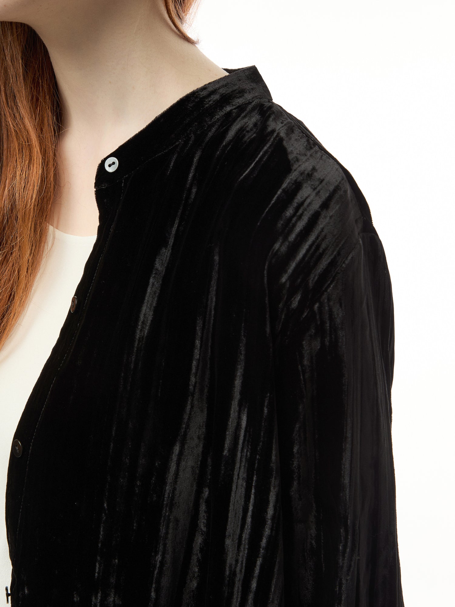 Mandarin Collar Long Shirt