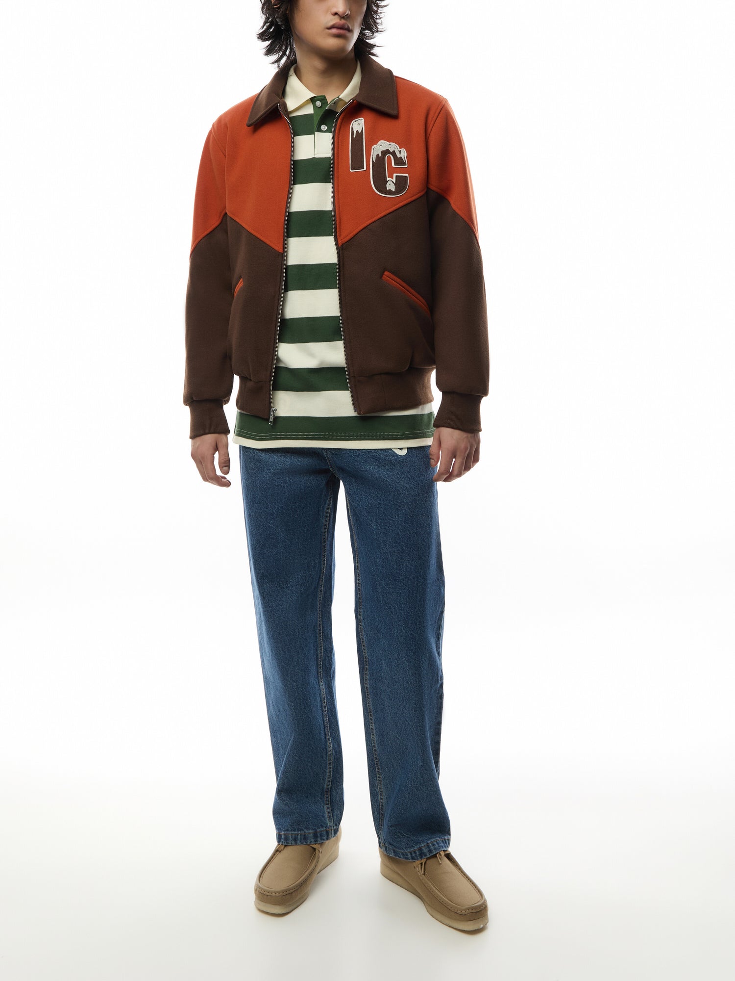 Panelled Varsity Jacket