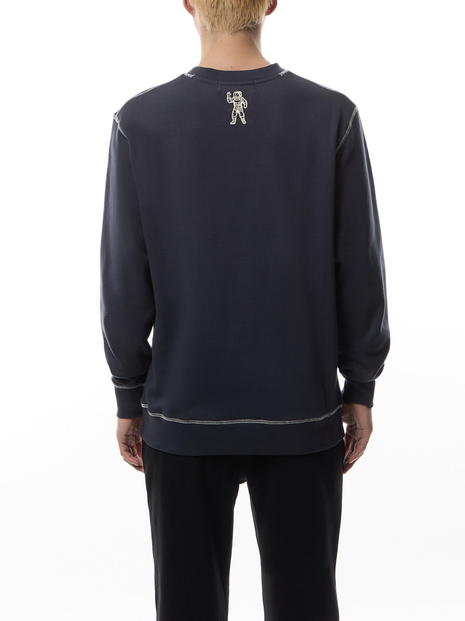 Puff Small Arch Logo Contrast Stitch Crewneck Sweatshirt