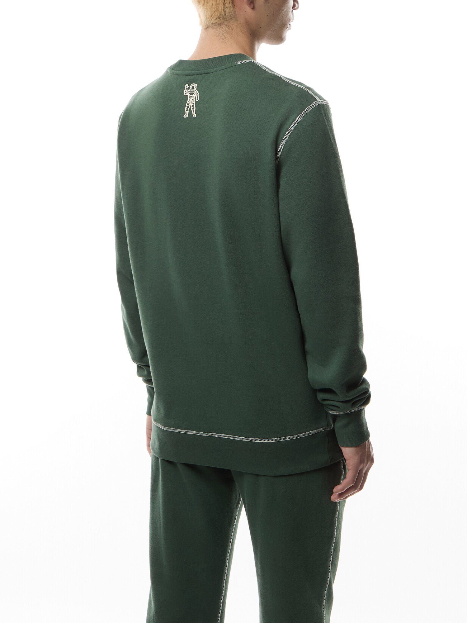 Puff Small Arch Logo Contrast Stitch Crewneck Sweatshirt