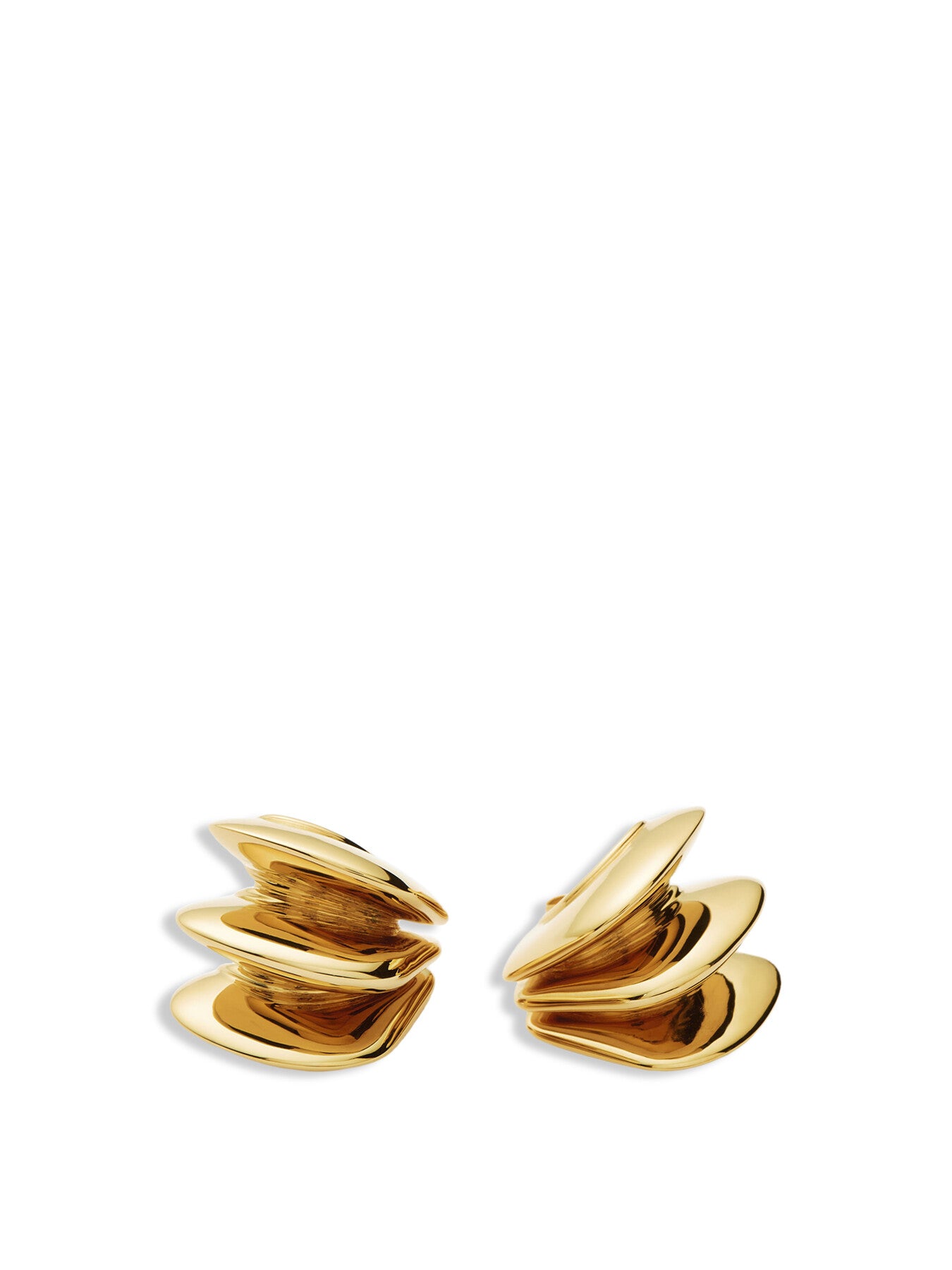 Triple Ridge Earrings