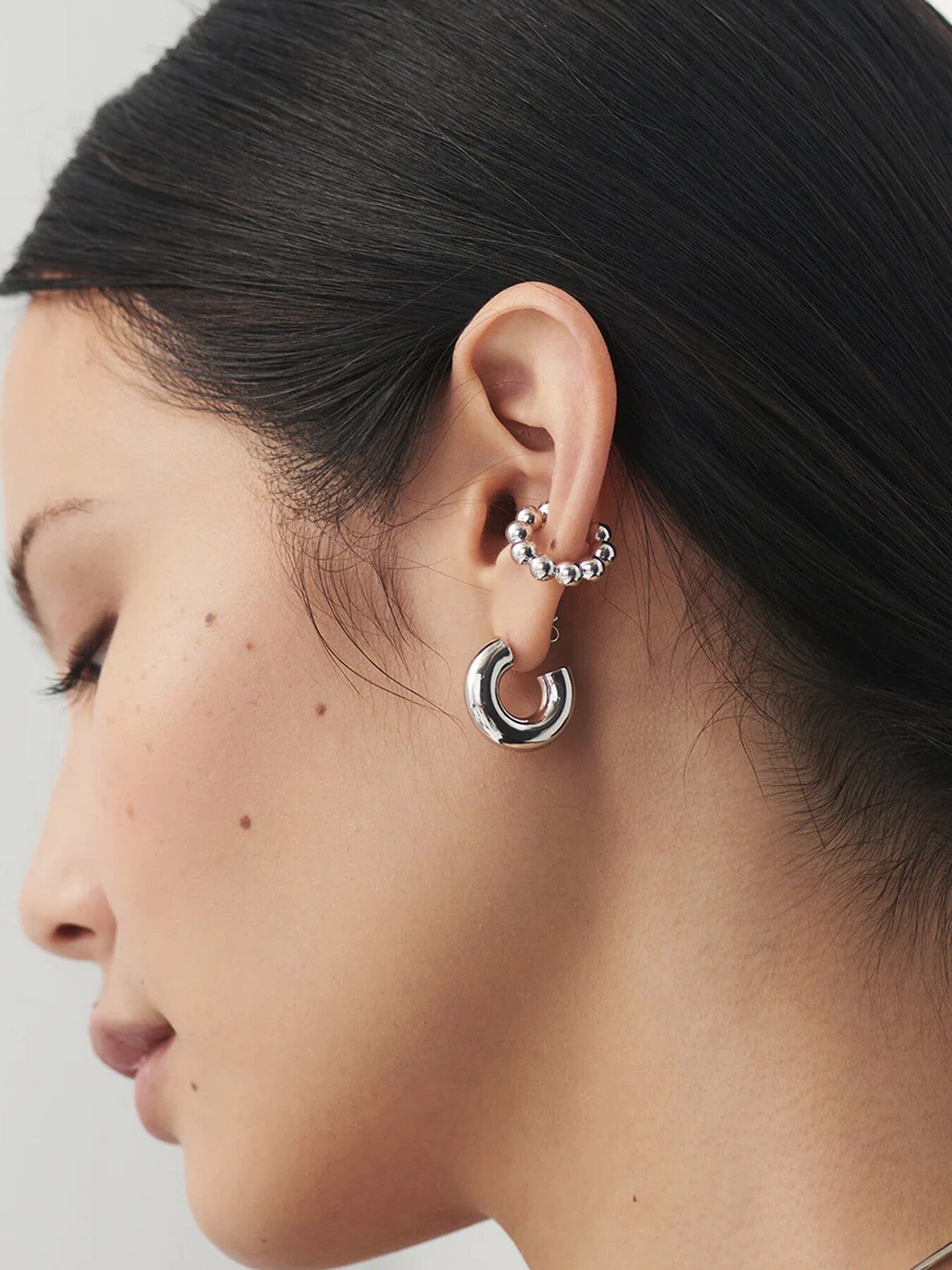 Chubby Medium Hoop Earrings