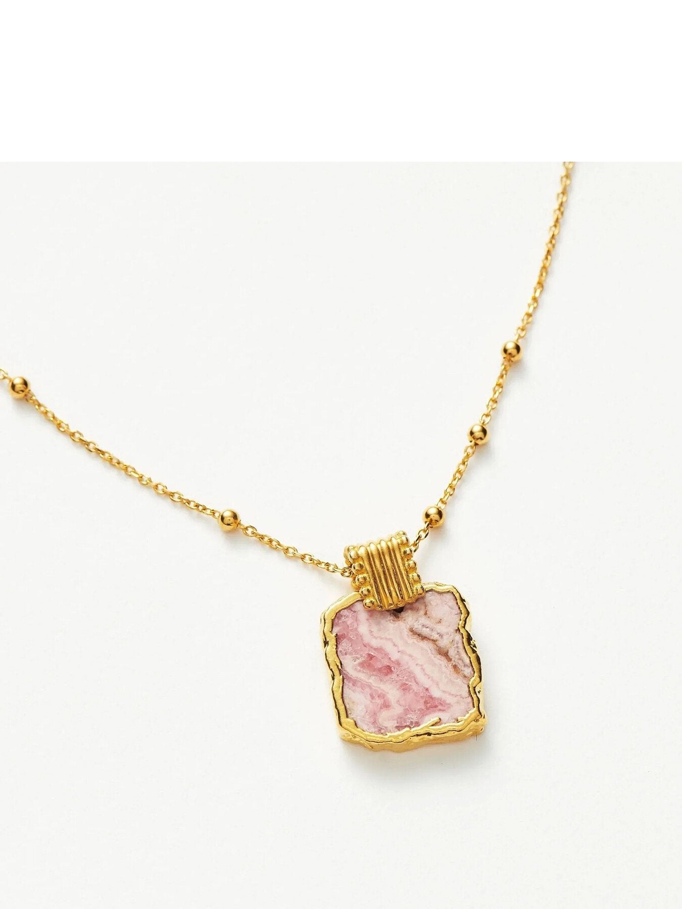 Rhodochrosite Lena Charm Necklace
