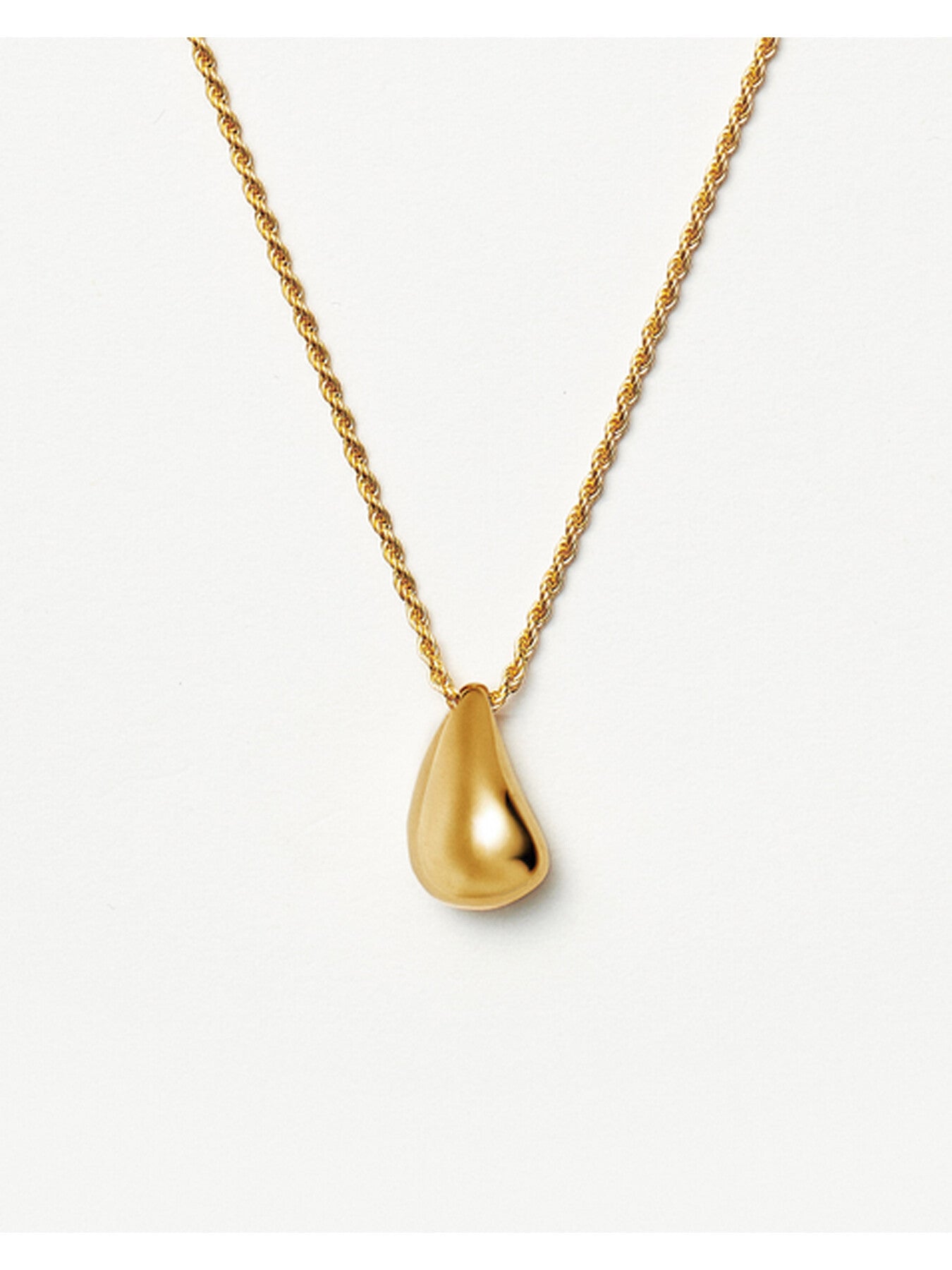 Savi Sculptural Droplet Pendant Necklace