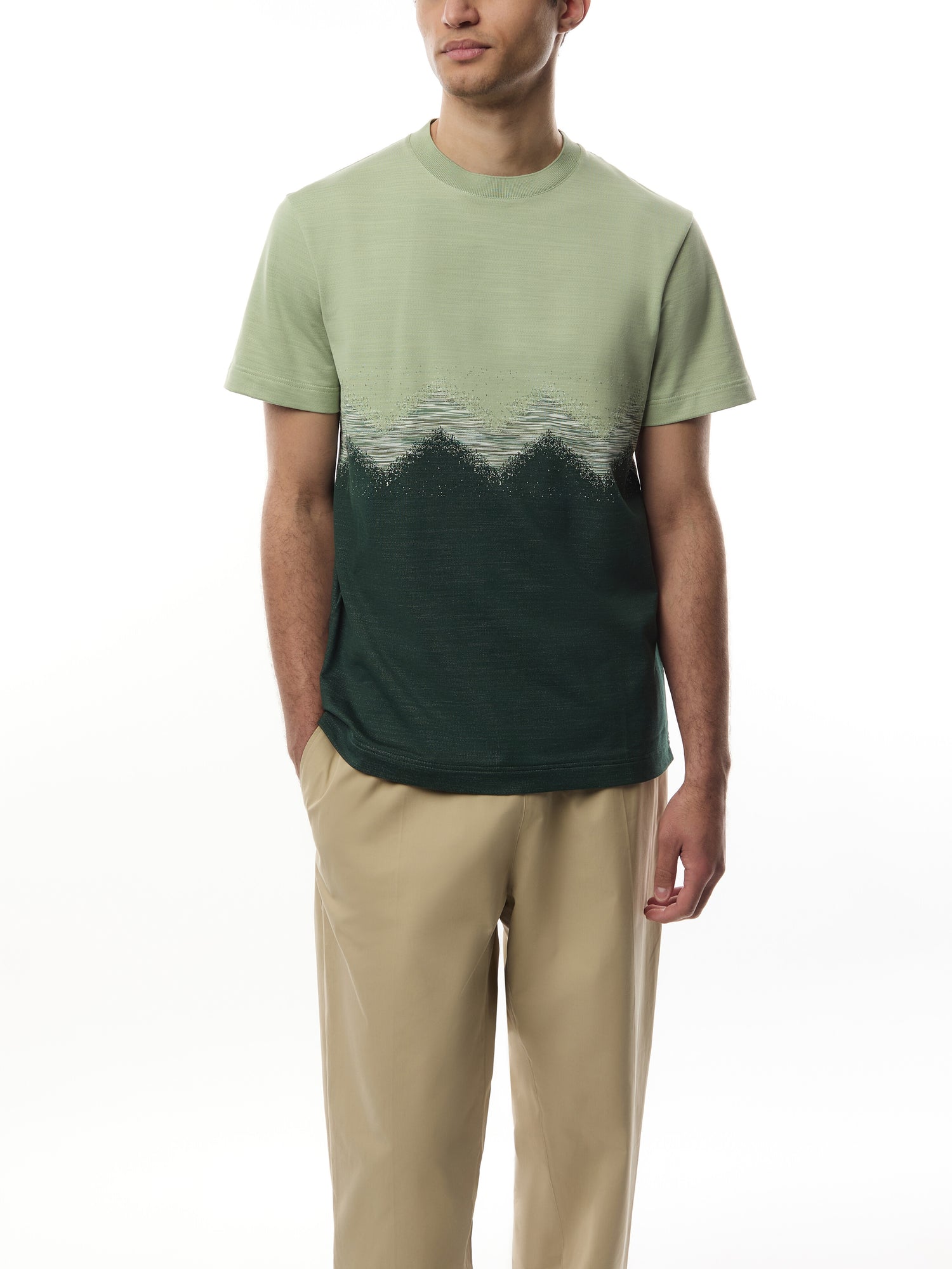 Space Dye Detail T Shirt