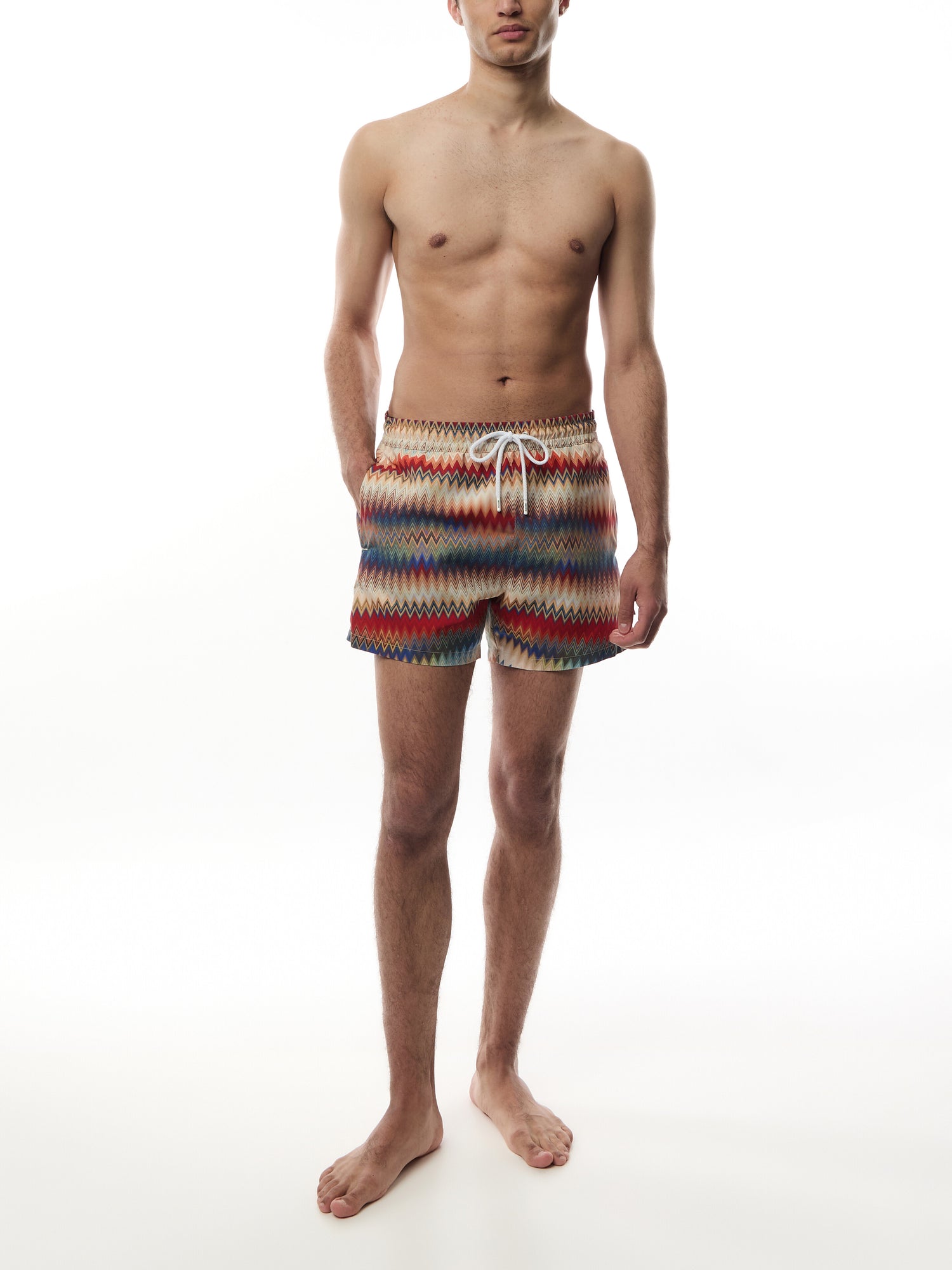 Micro Zig Zag All Over Swim Shorts