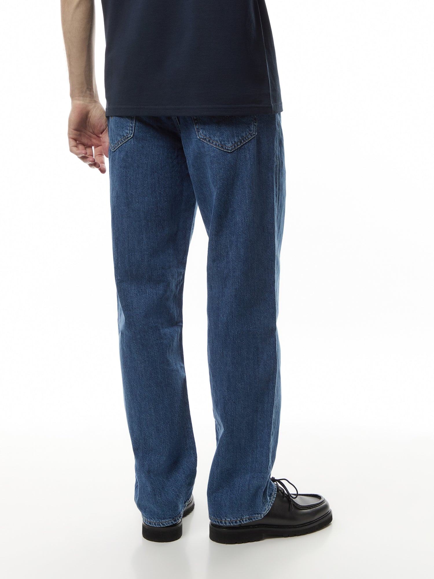 568 Loose Straight Dark Indigo Worn In