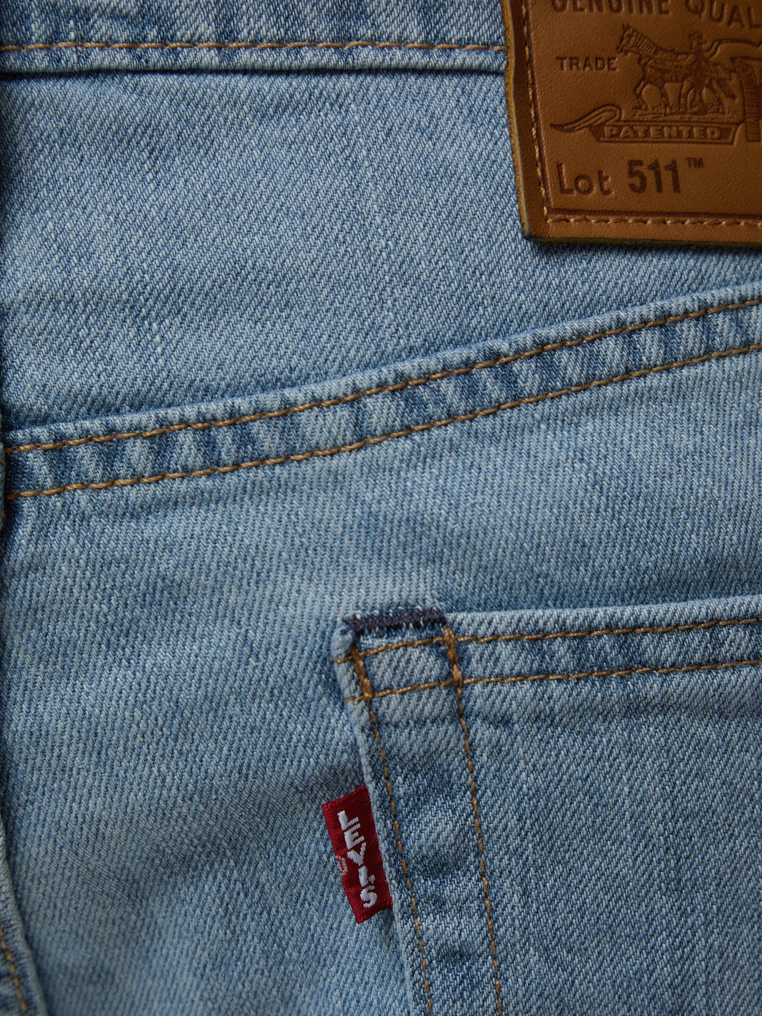 511 Slim Light Indigo Worn In