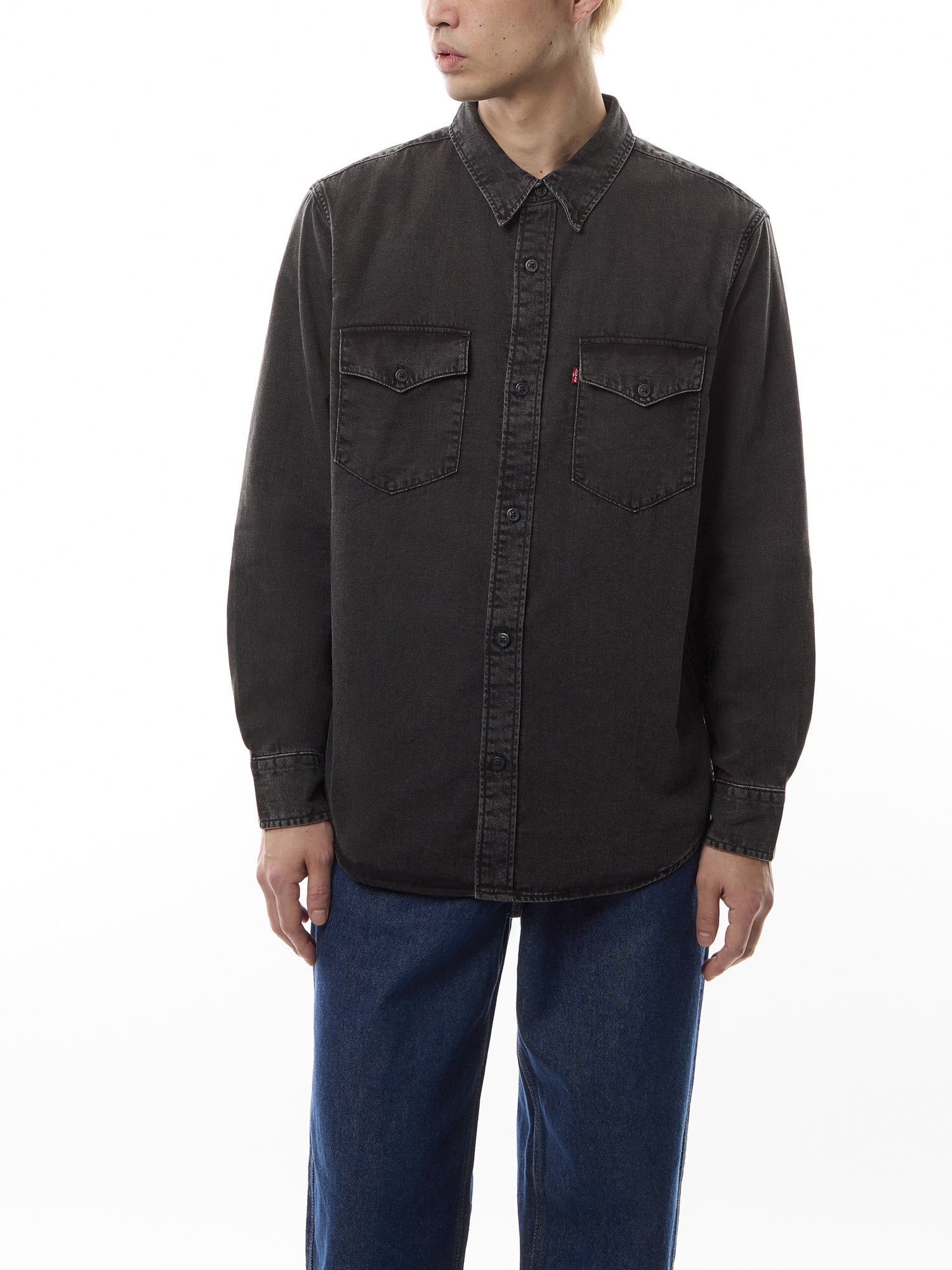 Relaxed Fit Western Denim Shirt