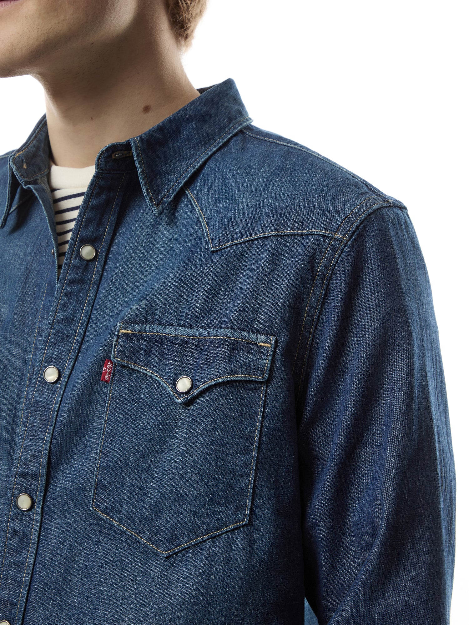 Barstow Western Standard Dark Indigo Shirt