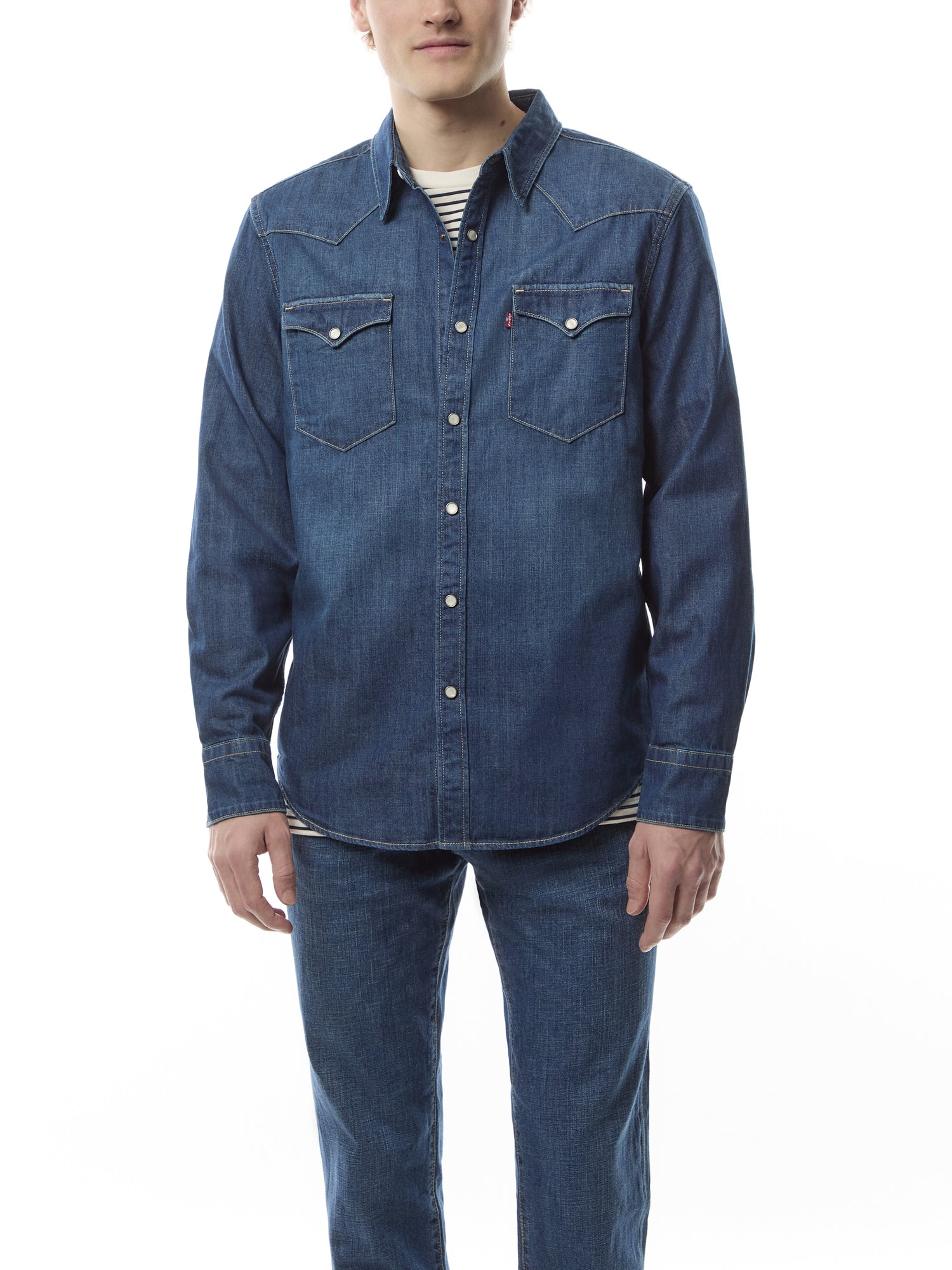 Barstow Western Standard Dark Indigo Shirt