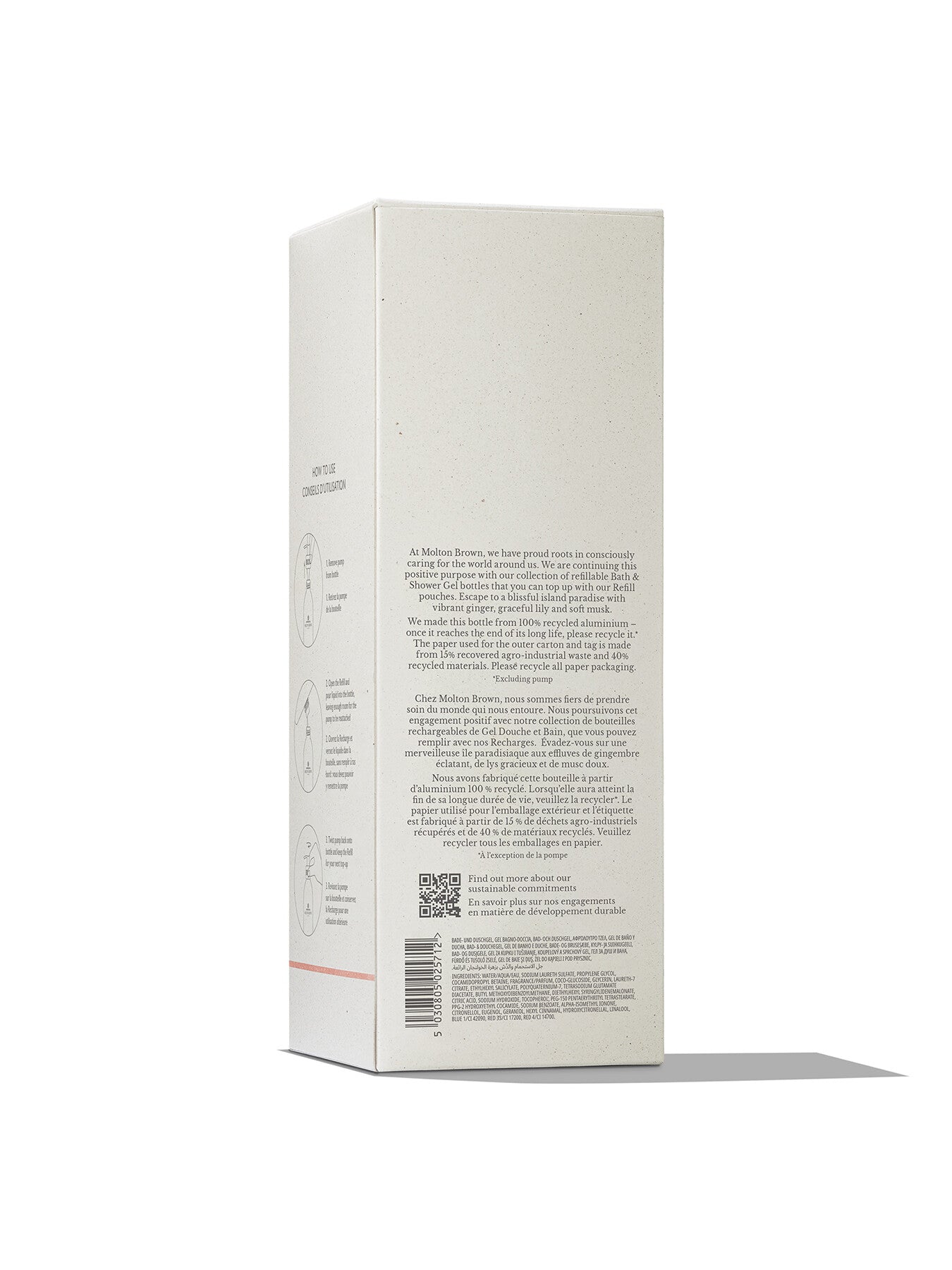 Infinite Bottle Heavenly Gingerlily Bath Shower Gel 400ml