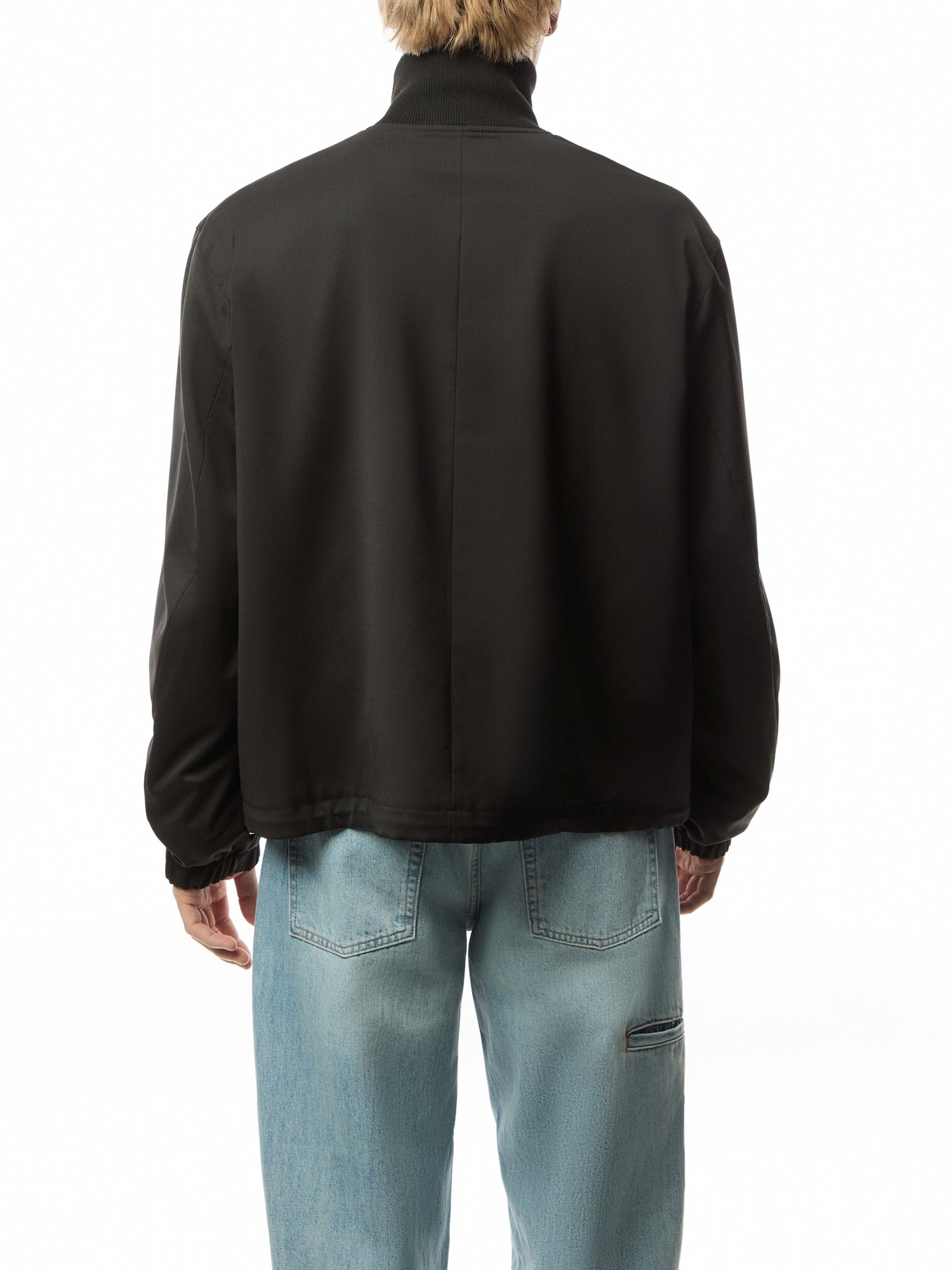 Relaxed Wool Bomber Jacket