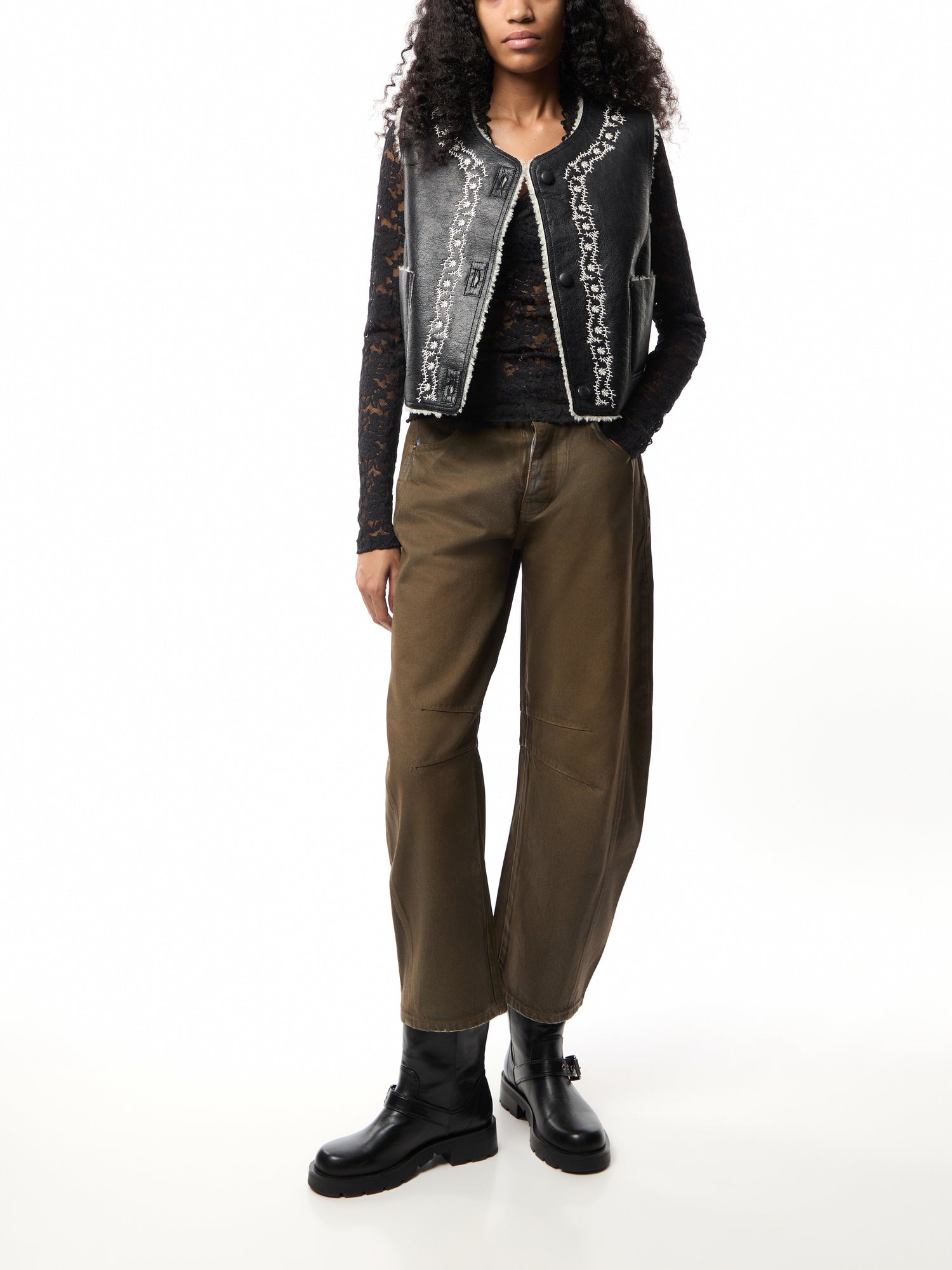 Travelers Leather Vest Top