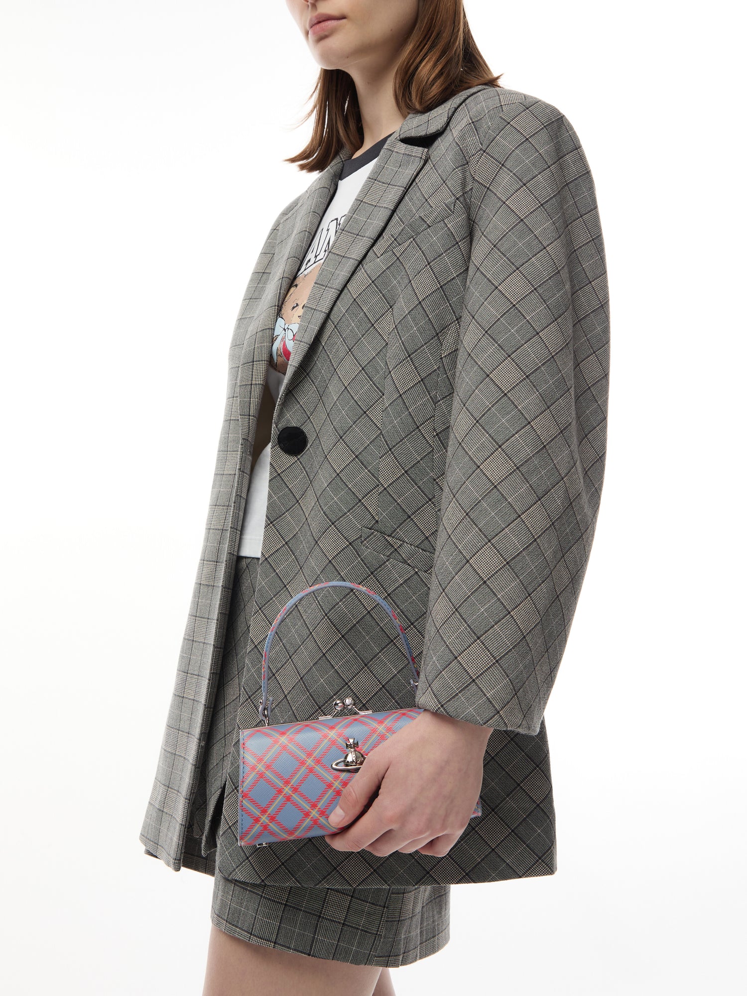 Doll Tartan XL Frame Purse