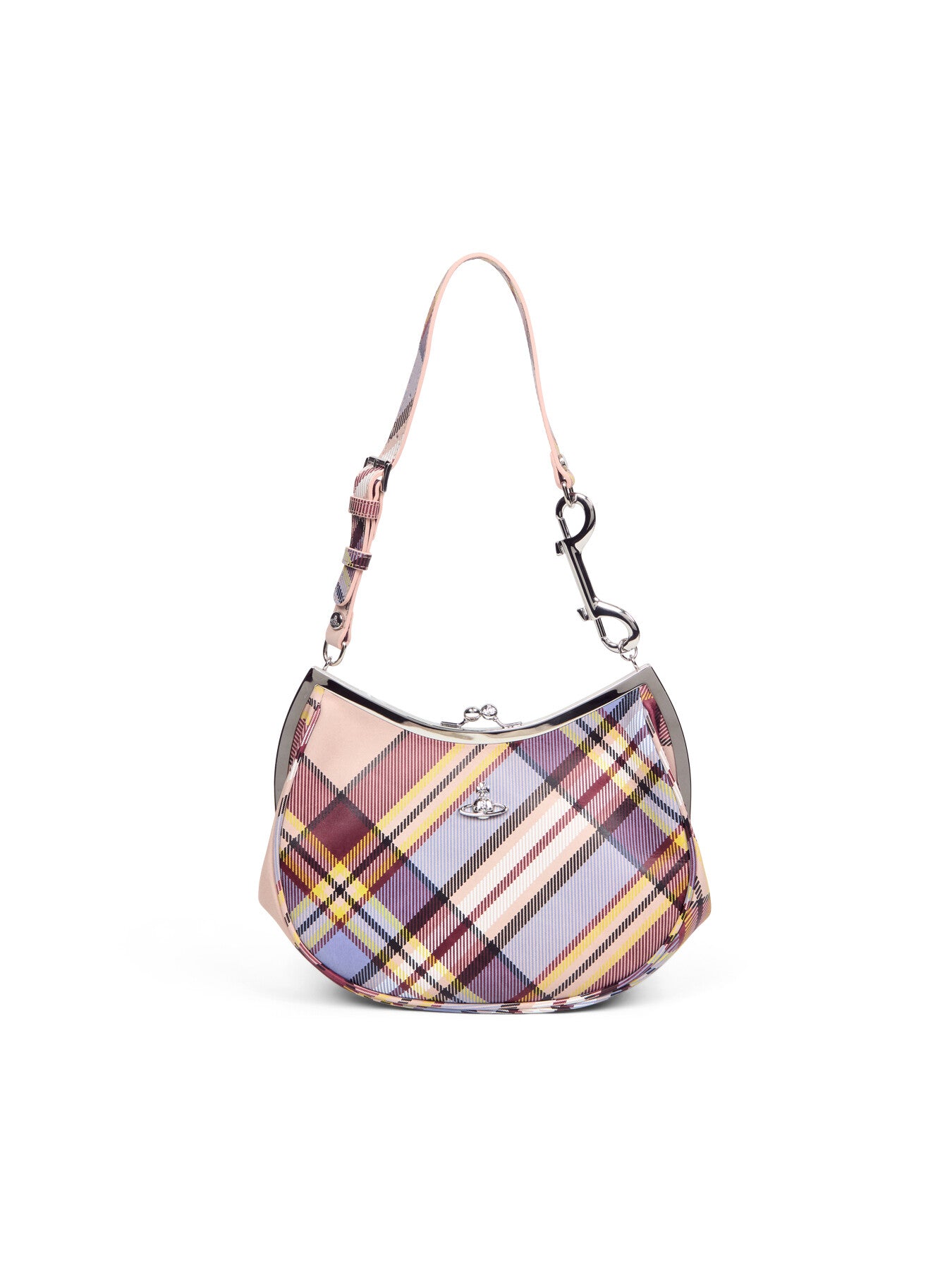 Tartan Charm Frame Purse
